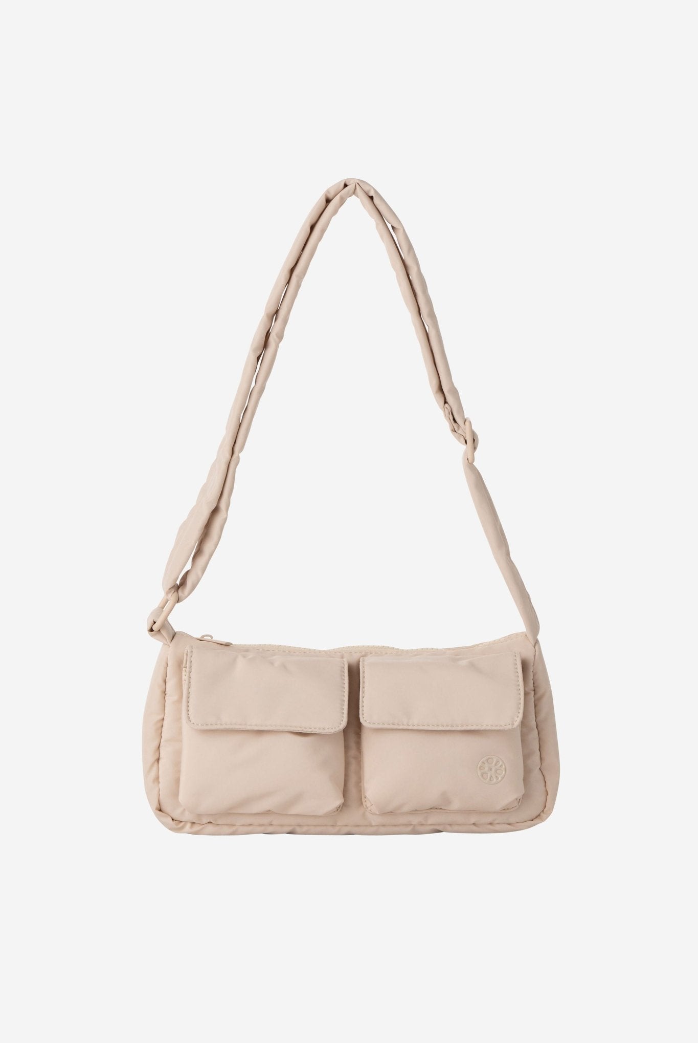 Kai Puffer Cargo Crossbody Bag - Bag - Renkon - Renkon - Enoki Beige - Front