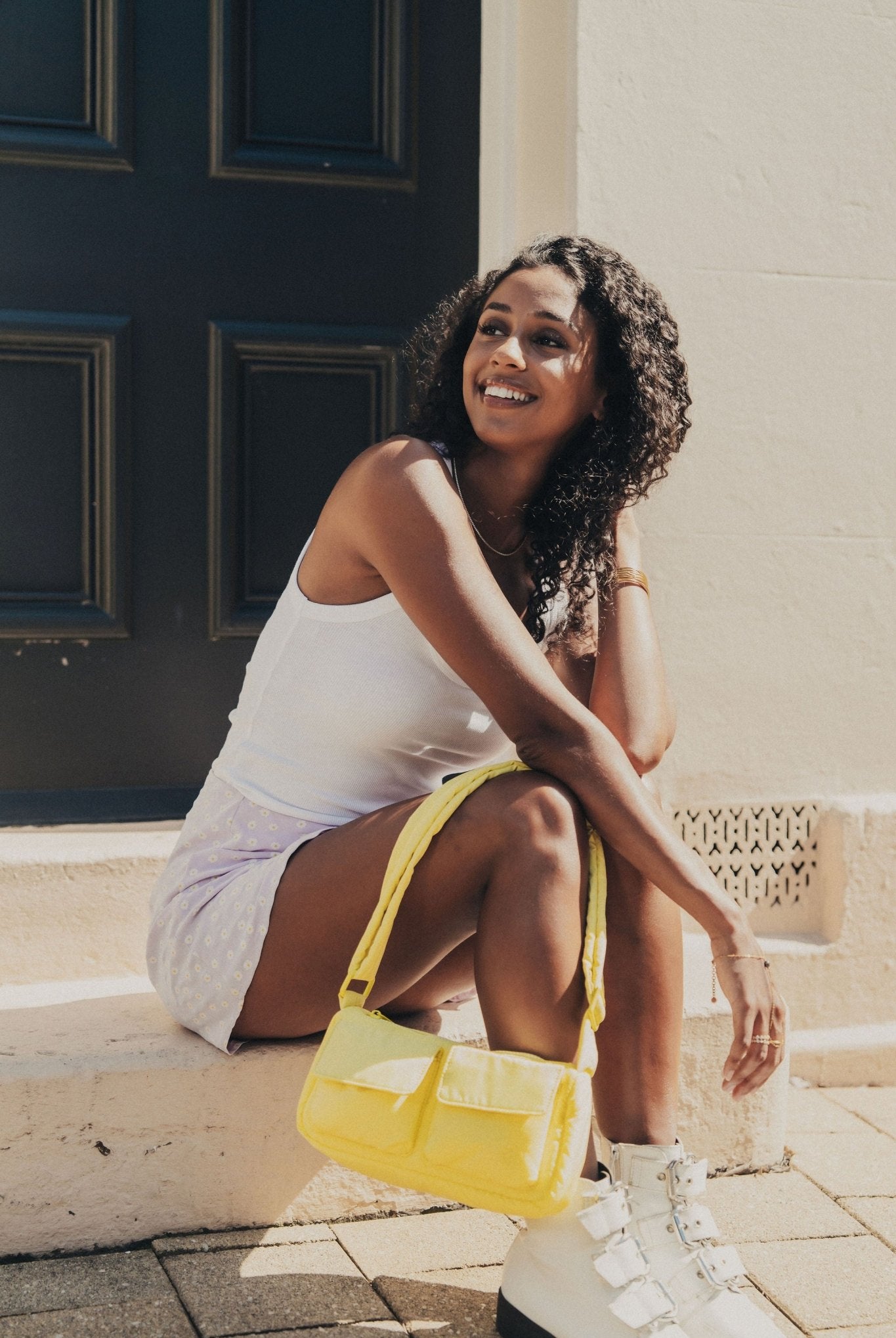 Kai Puffer Cargo Crossbody Bag - Bag - Renkon - Renkon - Limoncello Yellow -