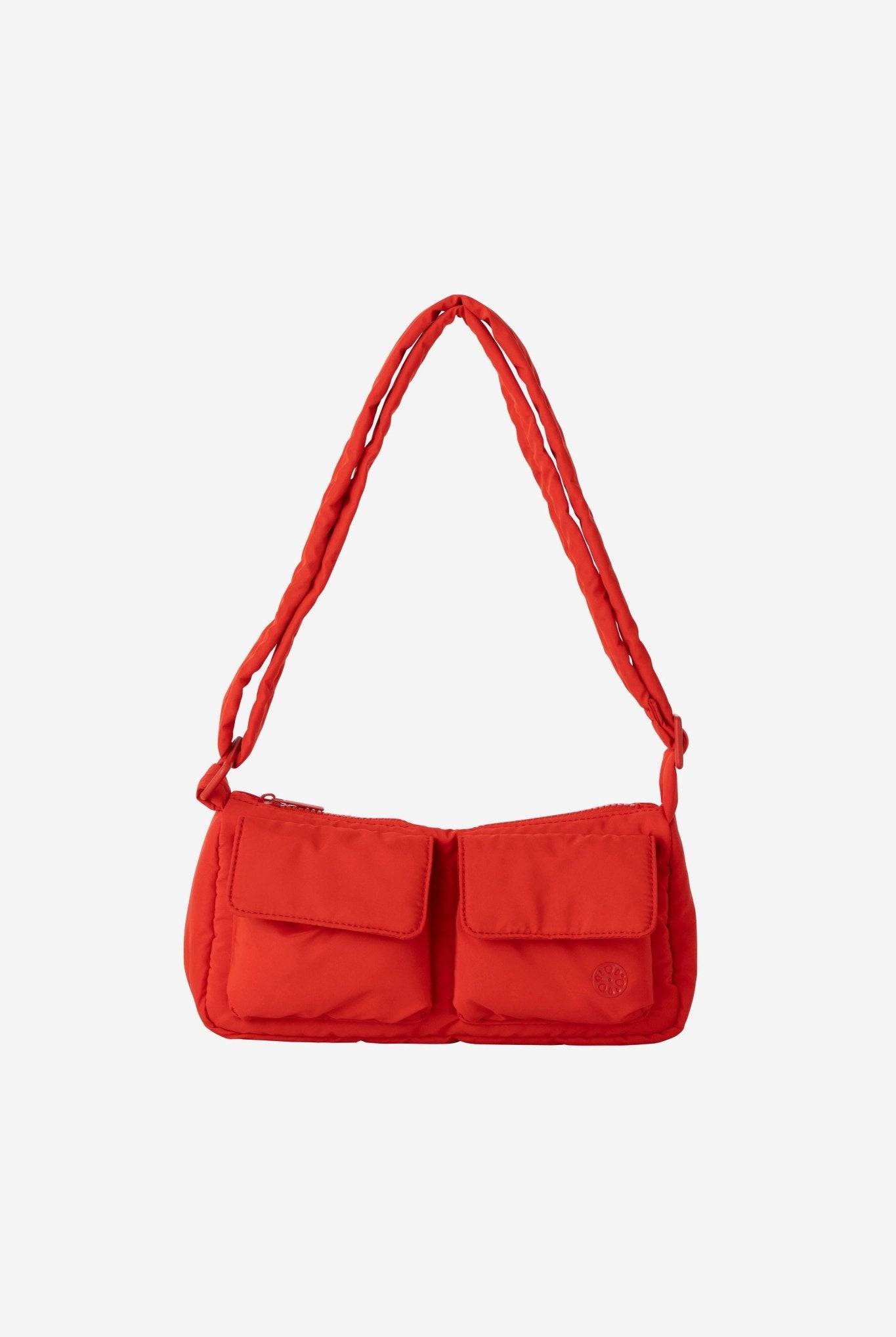 Kai Puffer Cargo Crossbody Bag - Bag - Renkon - Renkon - Scarlet Red - Front