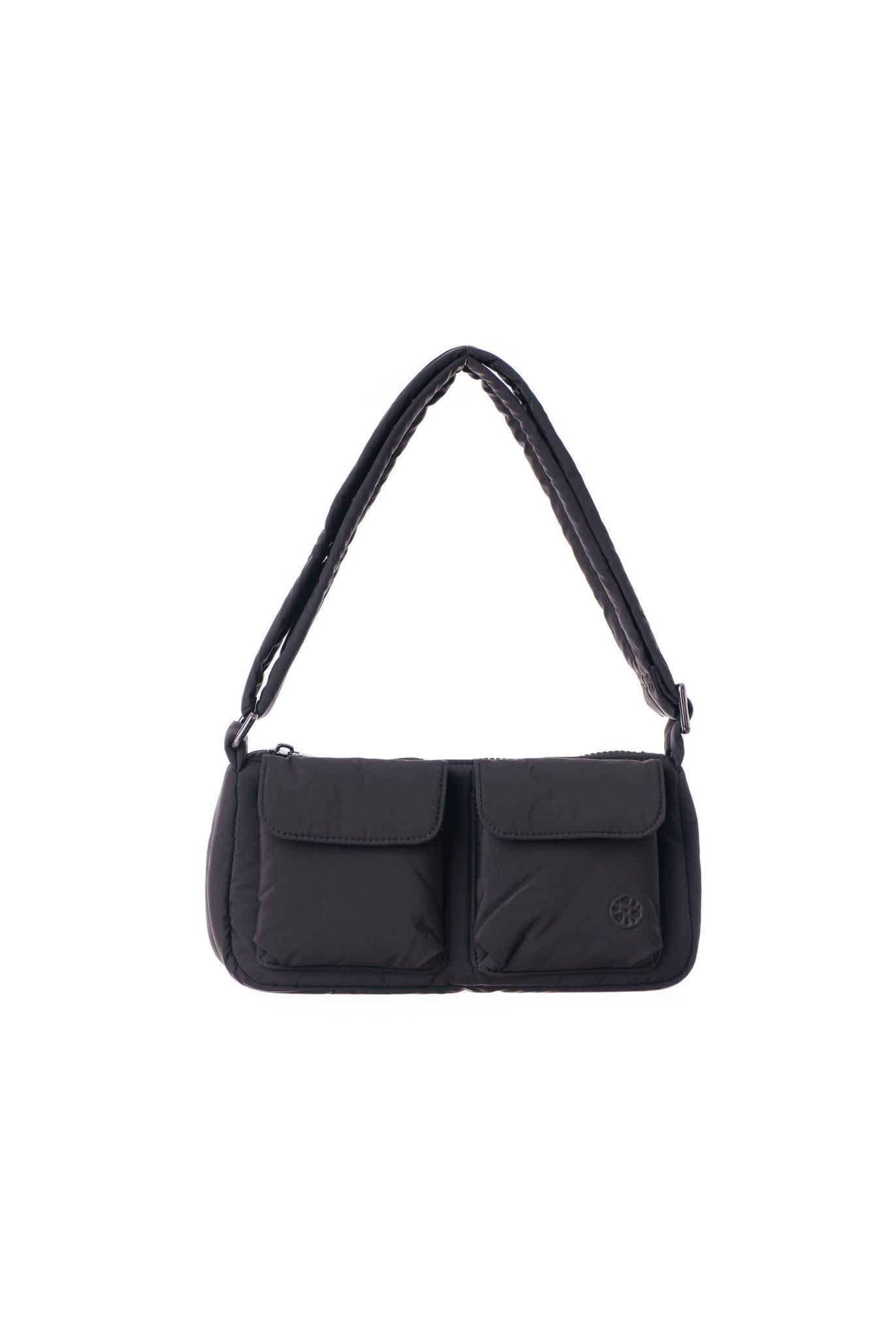 Kai Puffer Cargo Crossbody Bag – Midnight Black (Shorter Strap Fit) - Bag - Renkon - Renkon -