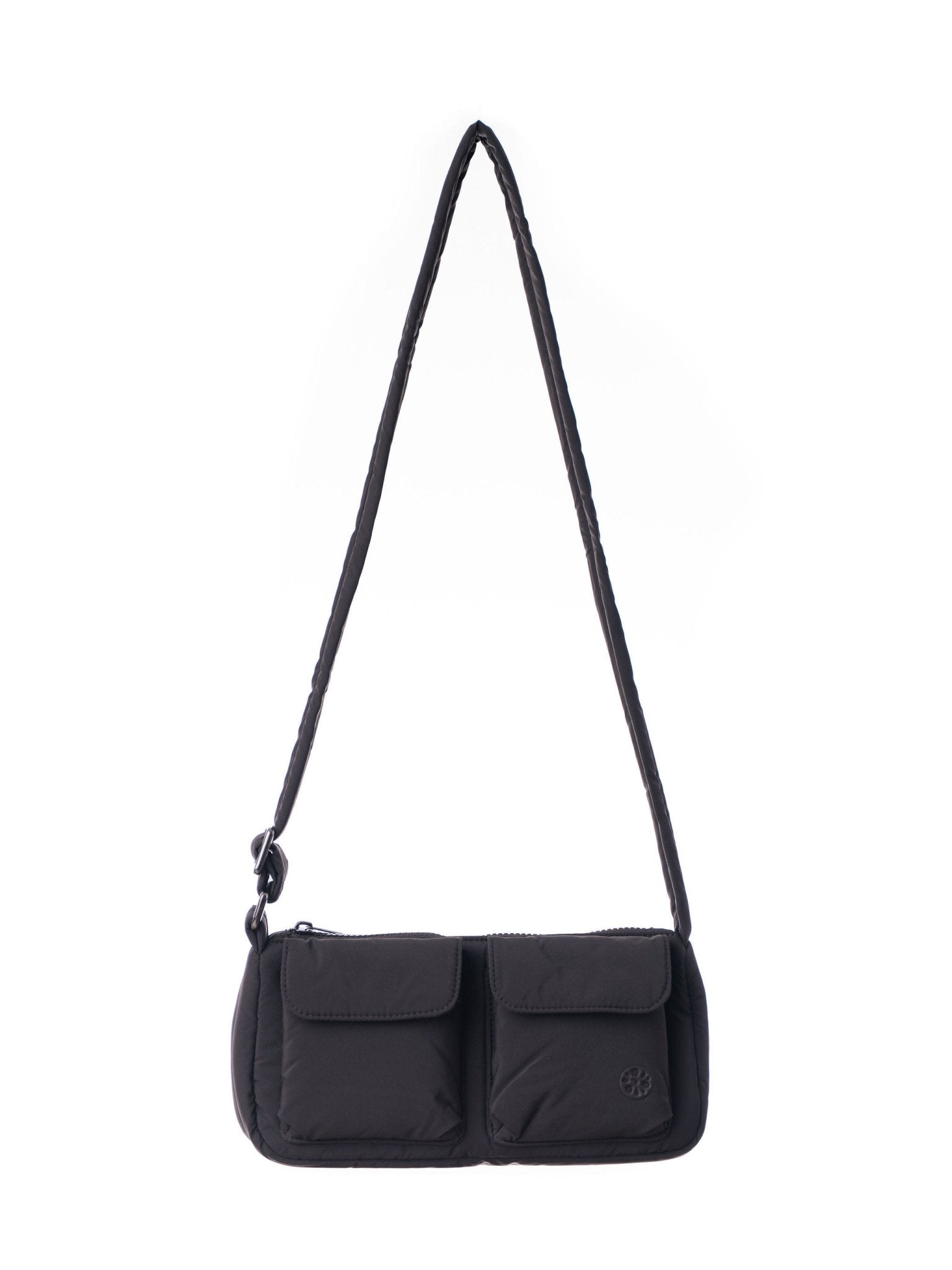 Kai Puffer Cargo Crossbody Bag – Midnight Black (Shorter Strap Fit) - Bag - Renkon - Renkon -