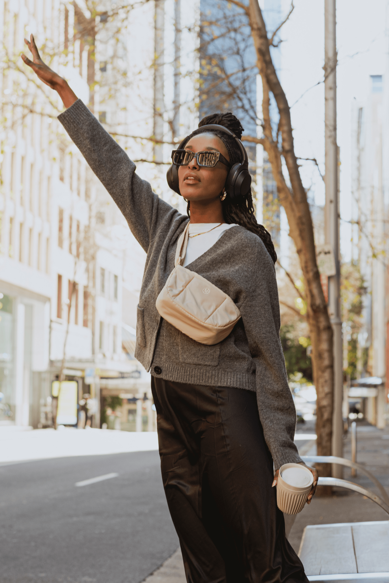 Kumo Puffer Crossbody Bag - Bag - Renkon - Renkon - Enoki Beige -