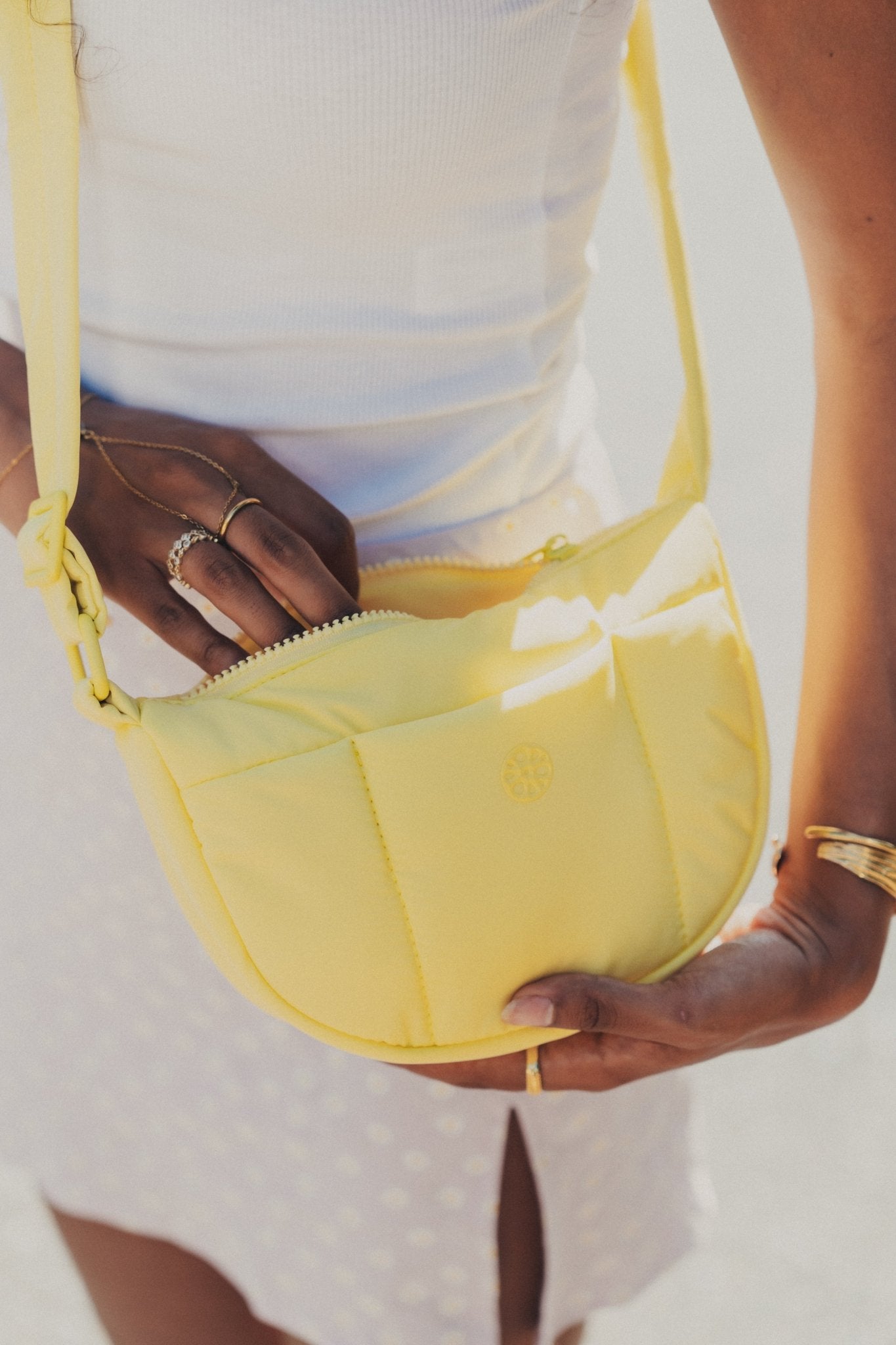 Kumo Puffer Crossbody Bag - Bag - Renkon - Renkon - Limoncello Yellow -
