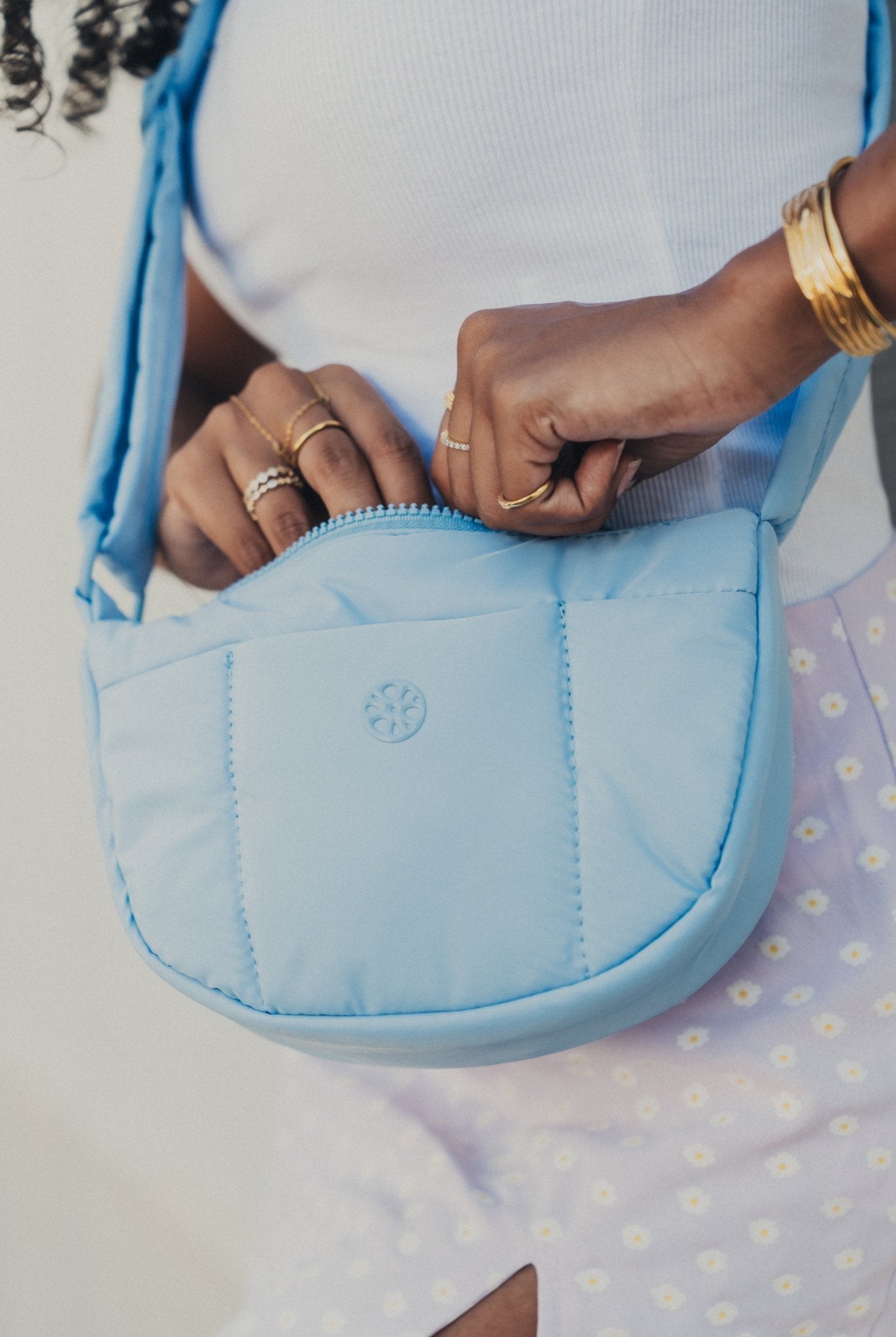 Kumo Puffer Crossbody Bag - Bag - Renkon - Renkon - Sky Blue -