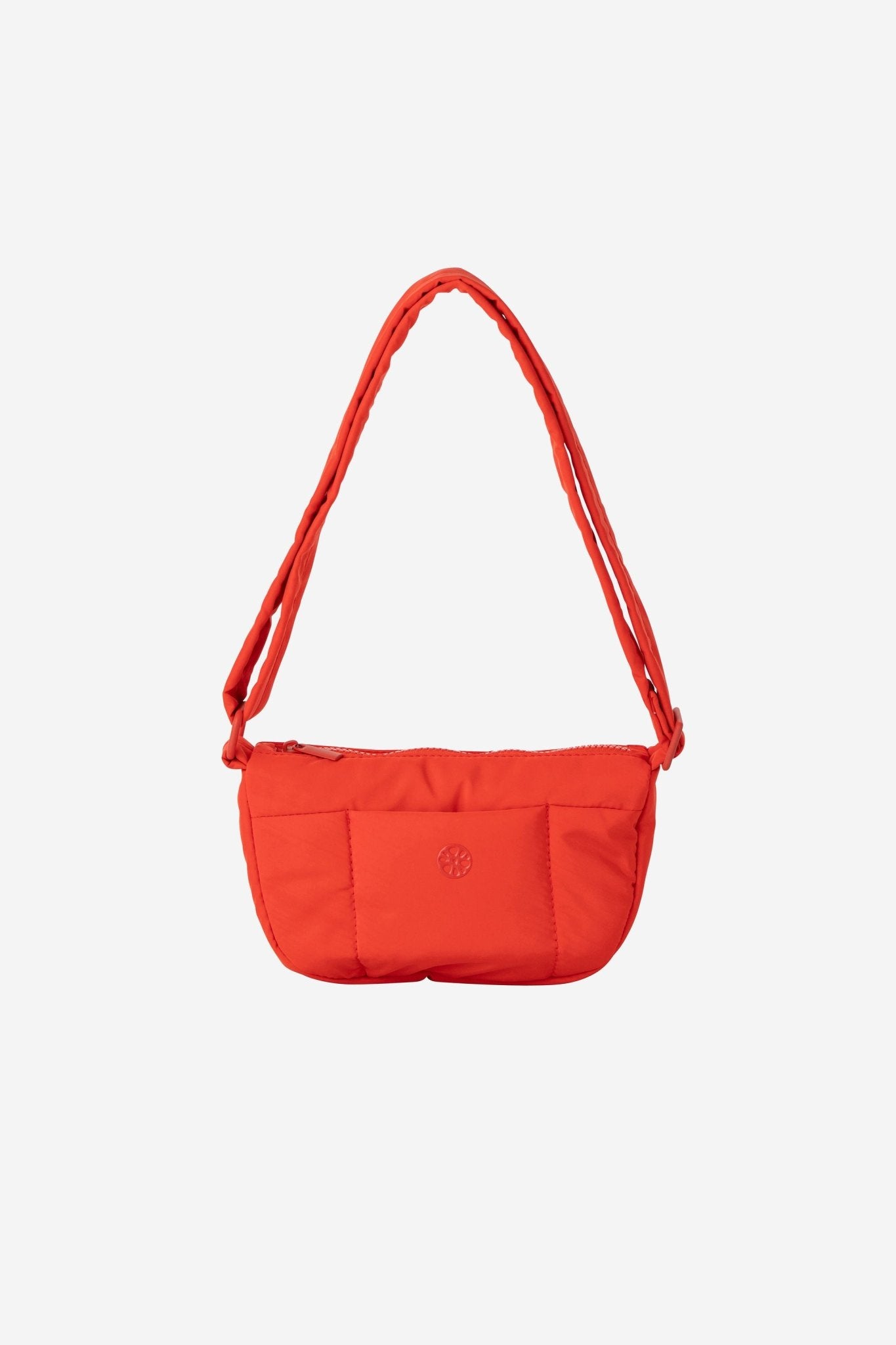 Kumo Puffer Crossbody Bag + Card Wallet Bundle - Renkon - Renkon - Scarlet Ret