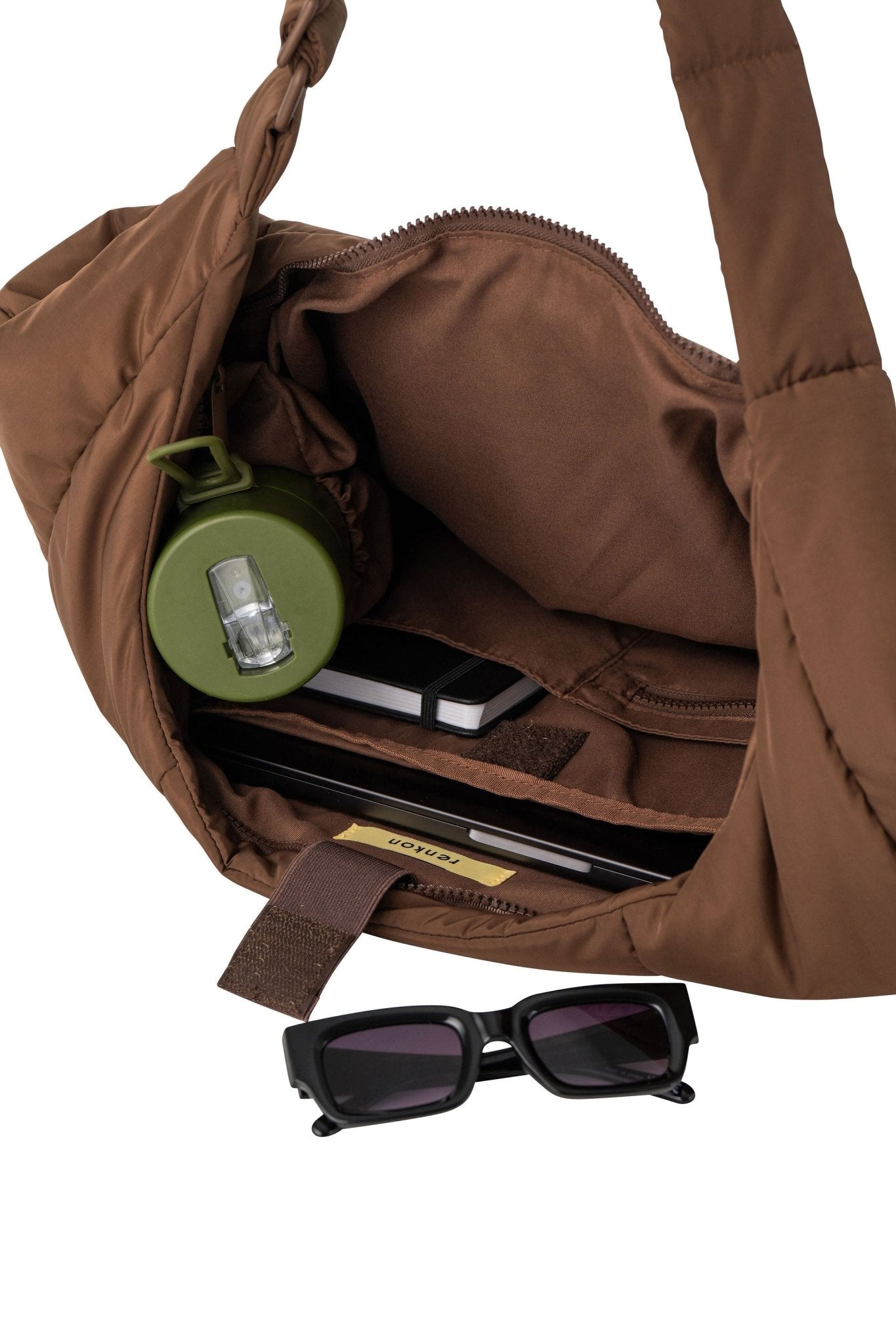 Otto Oversized Puffer Sling Bag - Bag - Renkon - Renkon - Cocoa Brown -