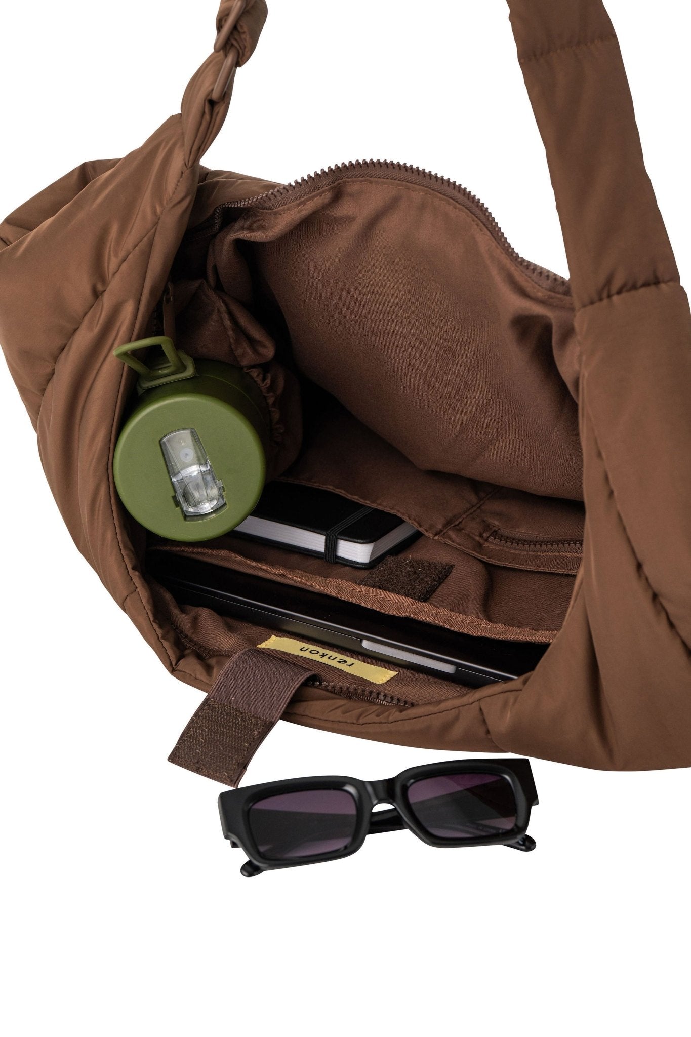 Otto Oversized Puffer Sling Bag - Bag - Renkon - Renkon - Cocoa Brown -