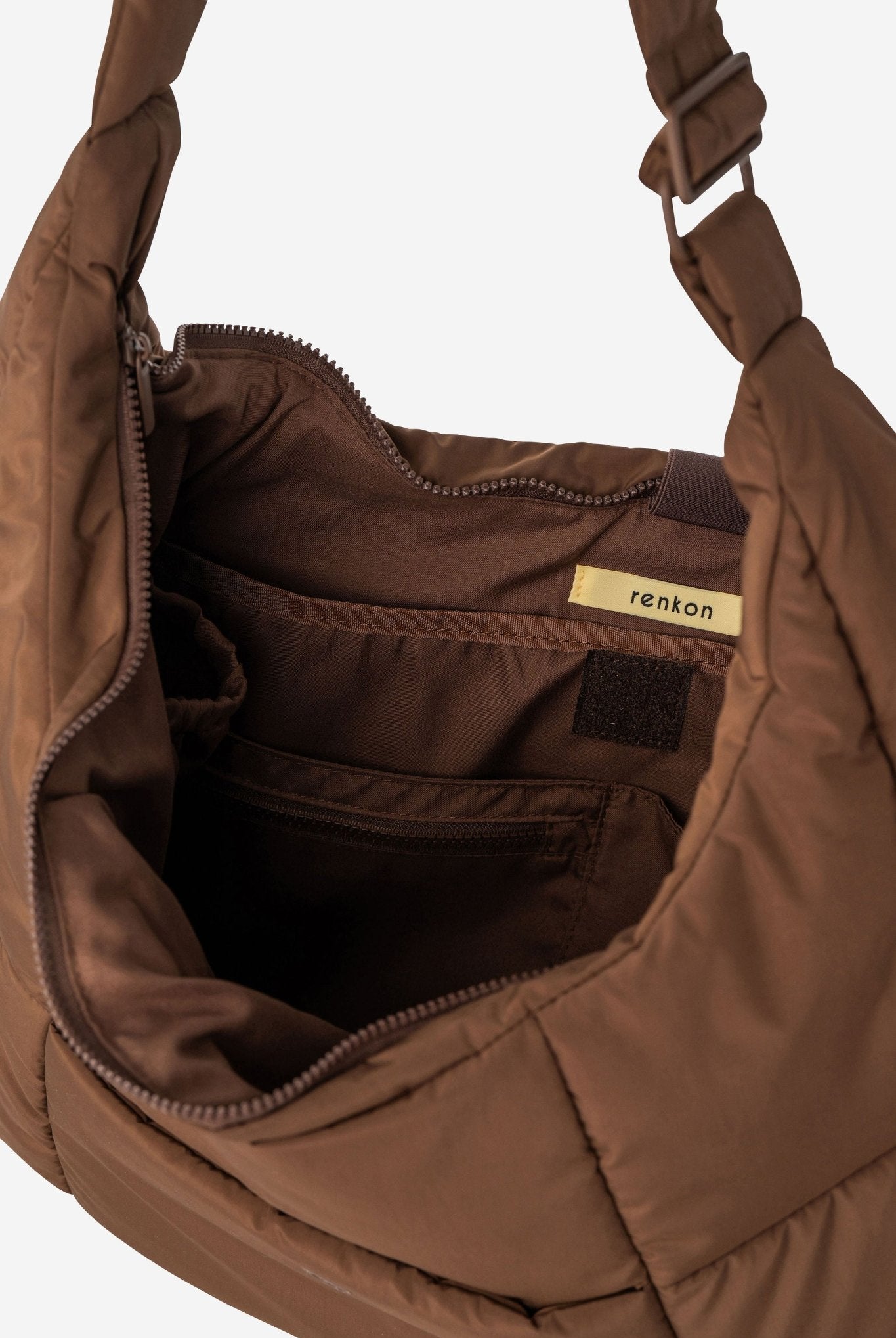 Otto Oversized Puffer Sling Bag - Bag - Renkon - Renkon - Cocoa Brown -