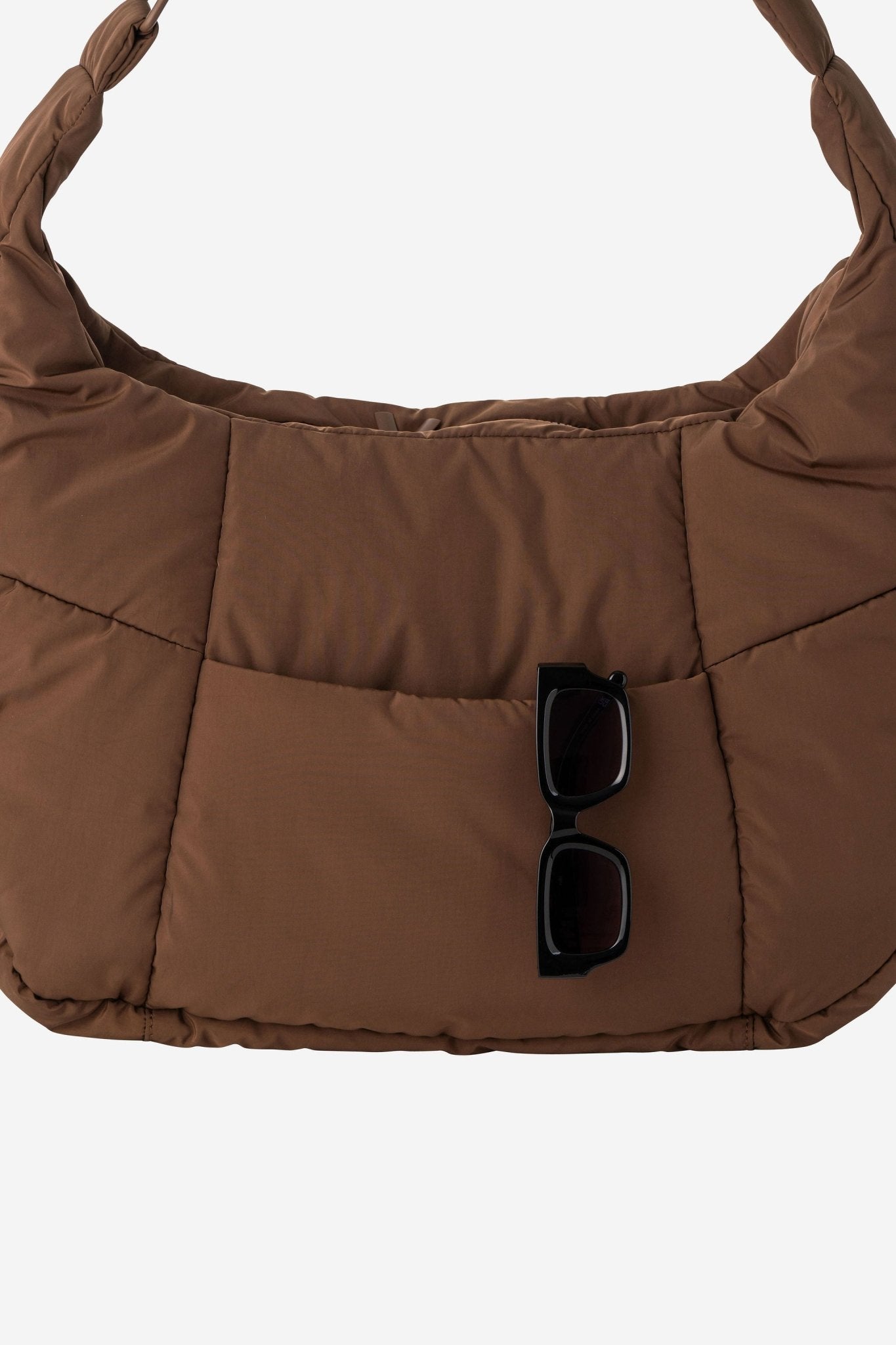 Otto Oversized Puffer Sling Bag - Bag - Renkon - Renkon - Cocoa Brown -