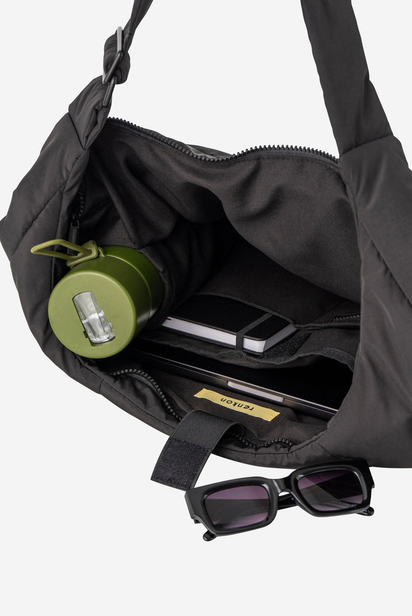 Otto Oversized Puffer Sling Bag - Bag - Renkon - Renkon - Midnight Black -