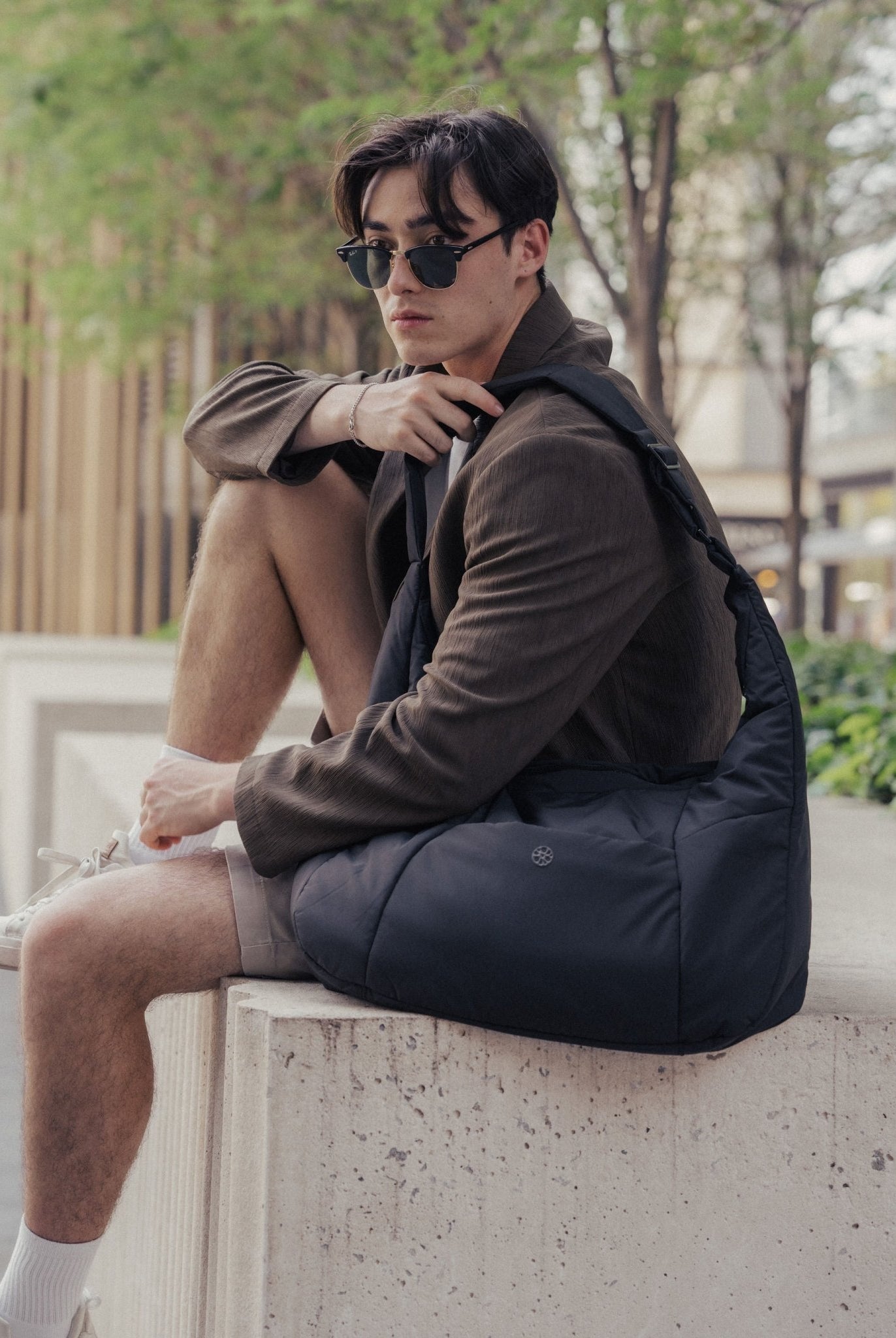 Otto Oversized Puffer Sling Bag - Bag - Renkon - Renkon - Midnight Black -