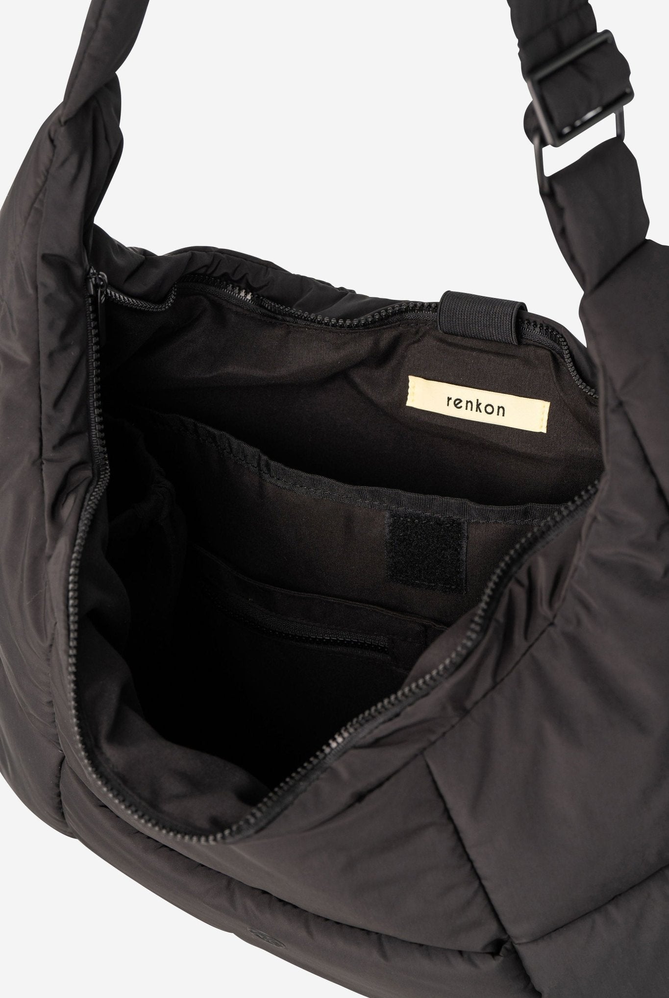 Otto Oversized Puffer Sling Bag - Bag - Renkon - Renkon - Midnight Black -