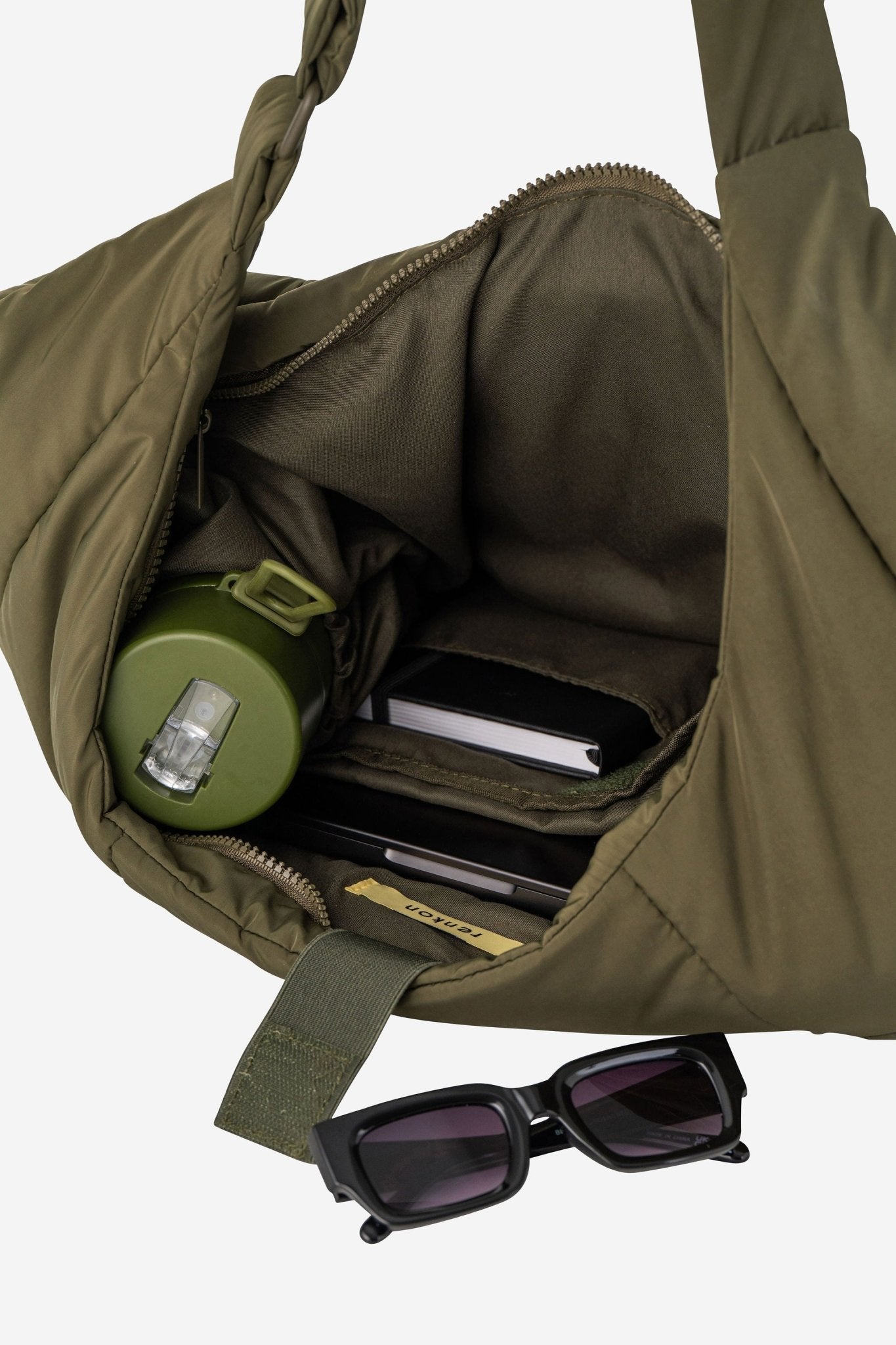 Otto Oversized Puffer Sling Bag - Bag - Renkon - Renkon - Olive Green -