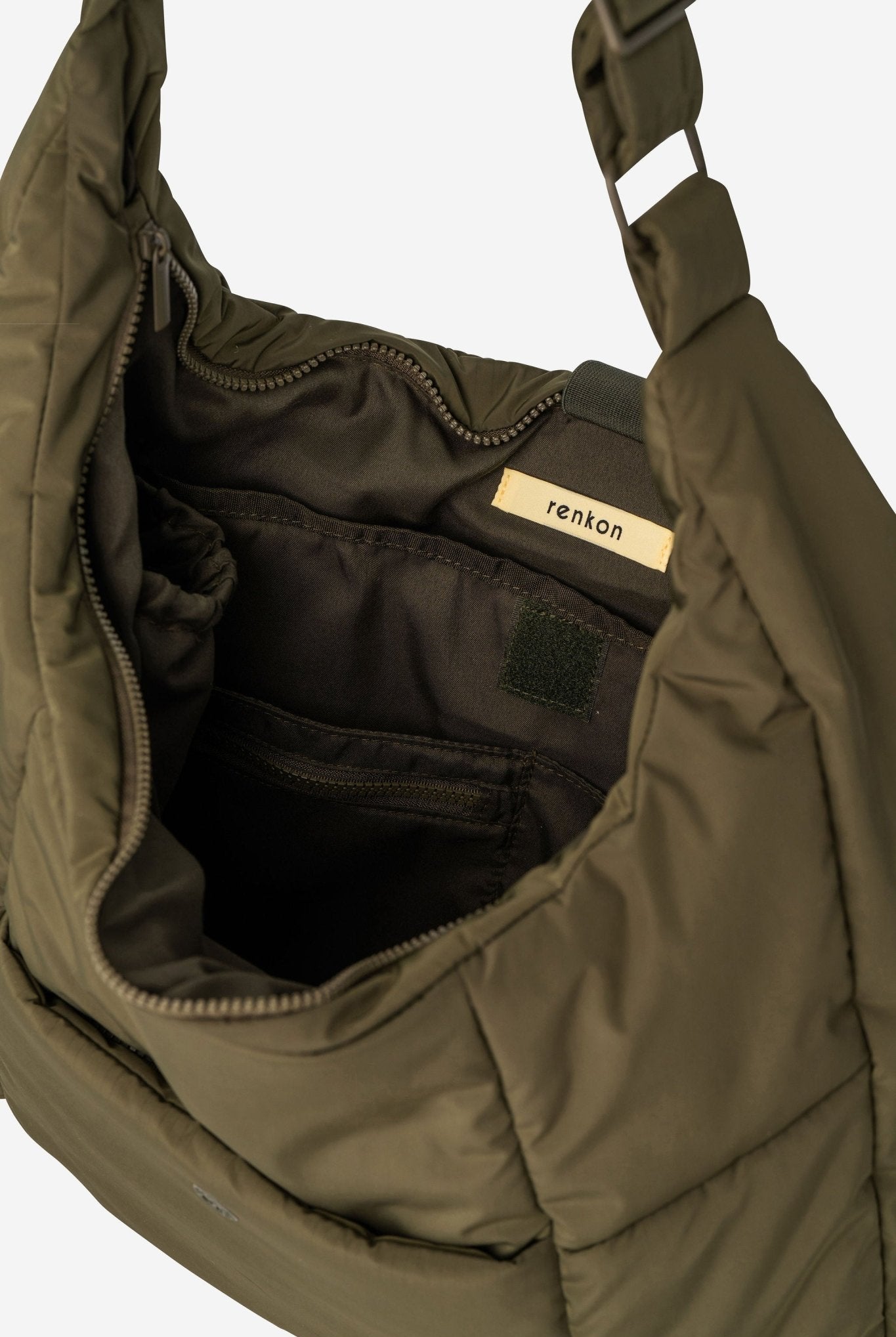 Otto Oversized Puffer Sling Bag - Bag - Renkon - Renkon - Olive Green -