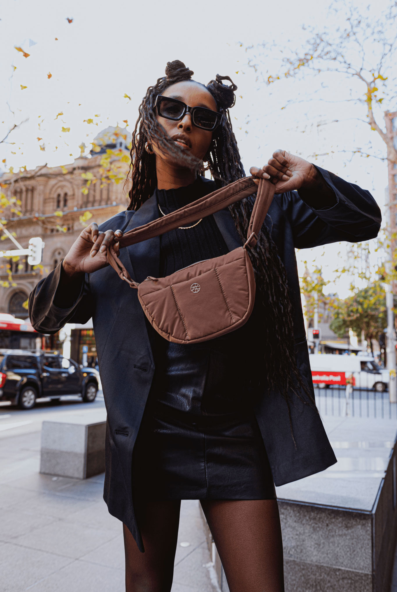 Perfectly Imperfect - Kumo Puffer Crossbody Bag - Bag - Renkon - Renkon - Cocoa Brown -