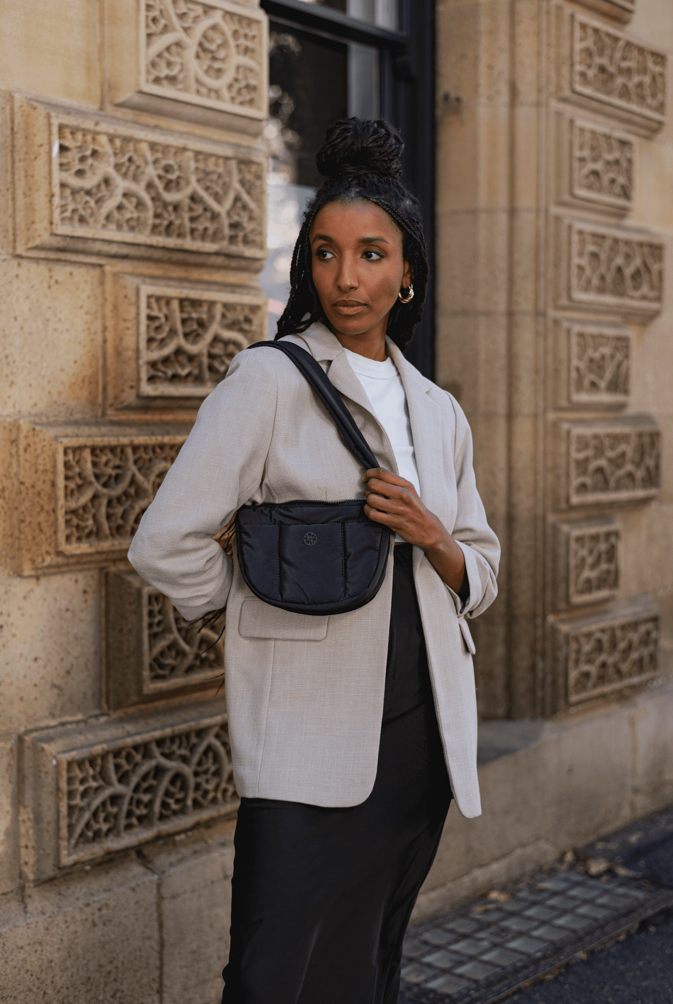 Perfectly Imperfect - Kumo Puffer Crossbody Bag - Bag - Renkon - Renkon - Midnight Black -