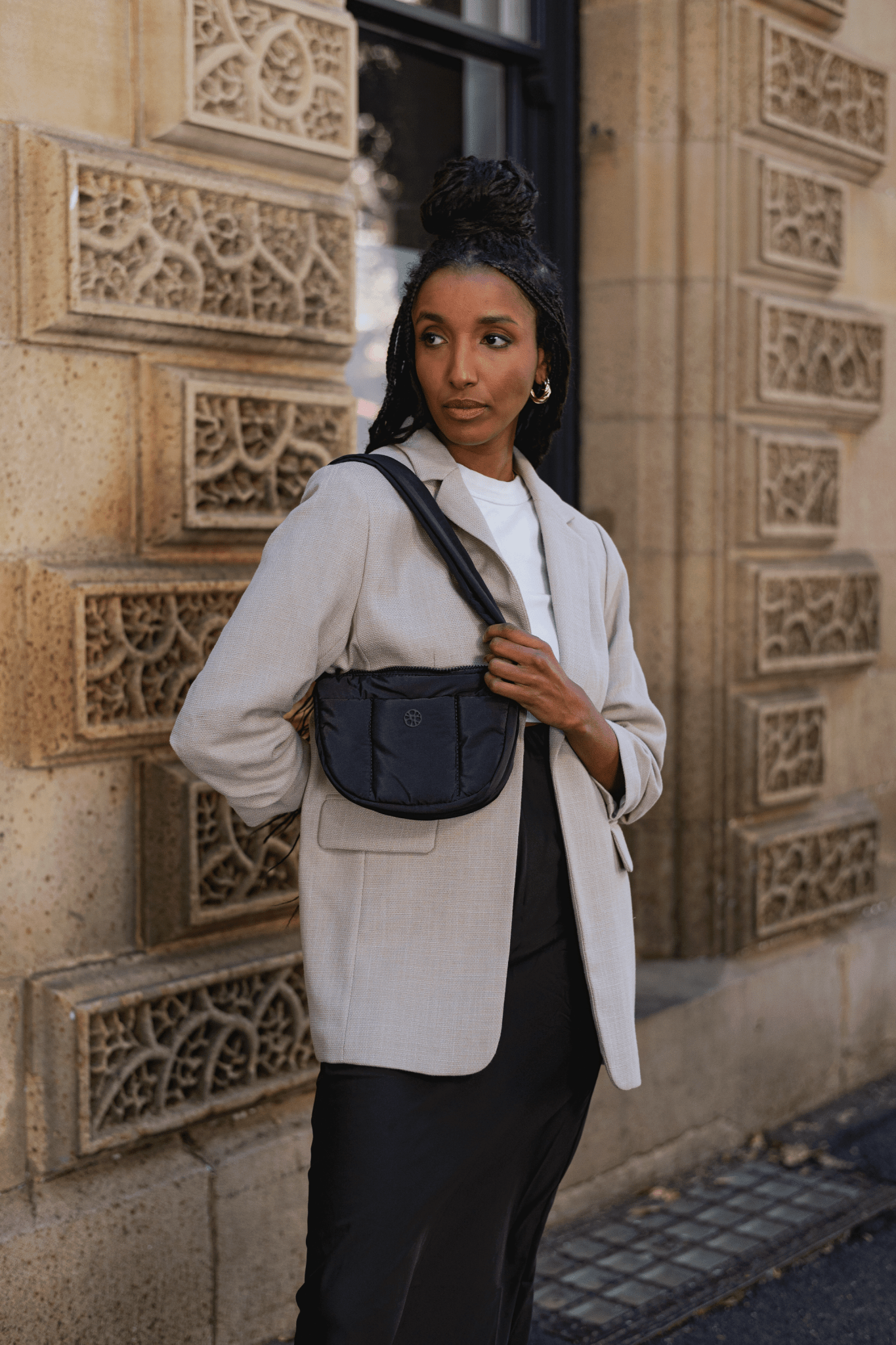 Perfectly Imperfect - Kumo Puffer Crossbody Bag - Bag - Renkon - Renkon - Midnight Black -