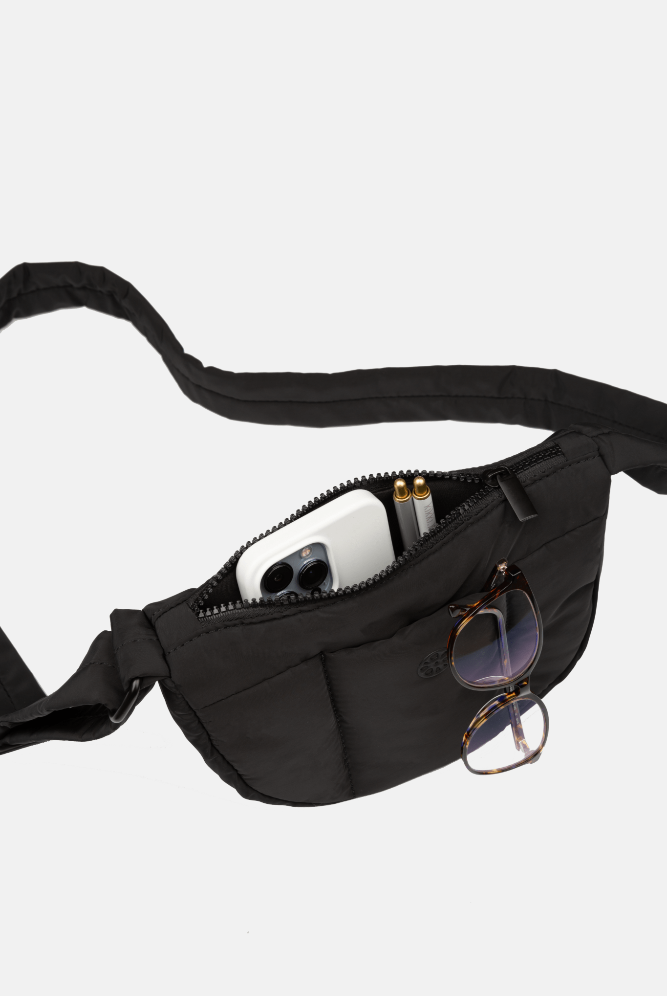 Perfectly Imperfect - Kumo Puffer Crossbody Bag - Bag - Renkon - Renkon - Midnight Black -