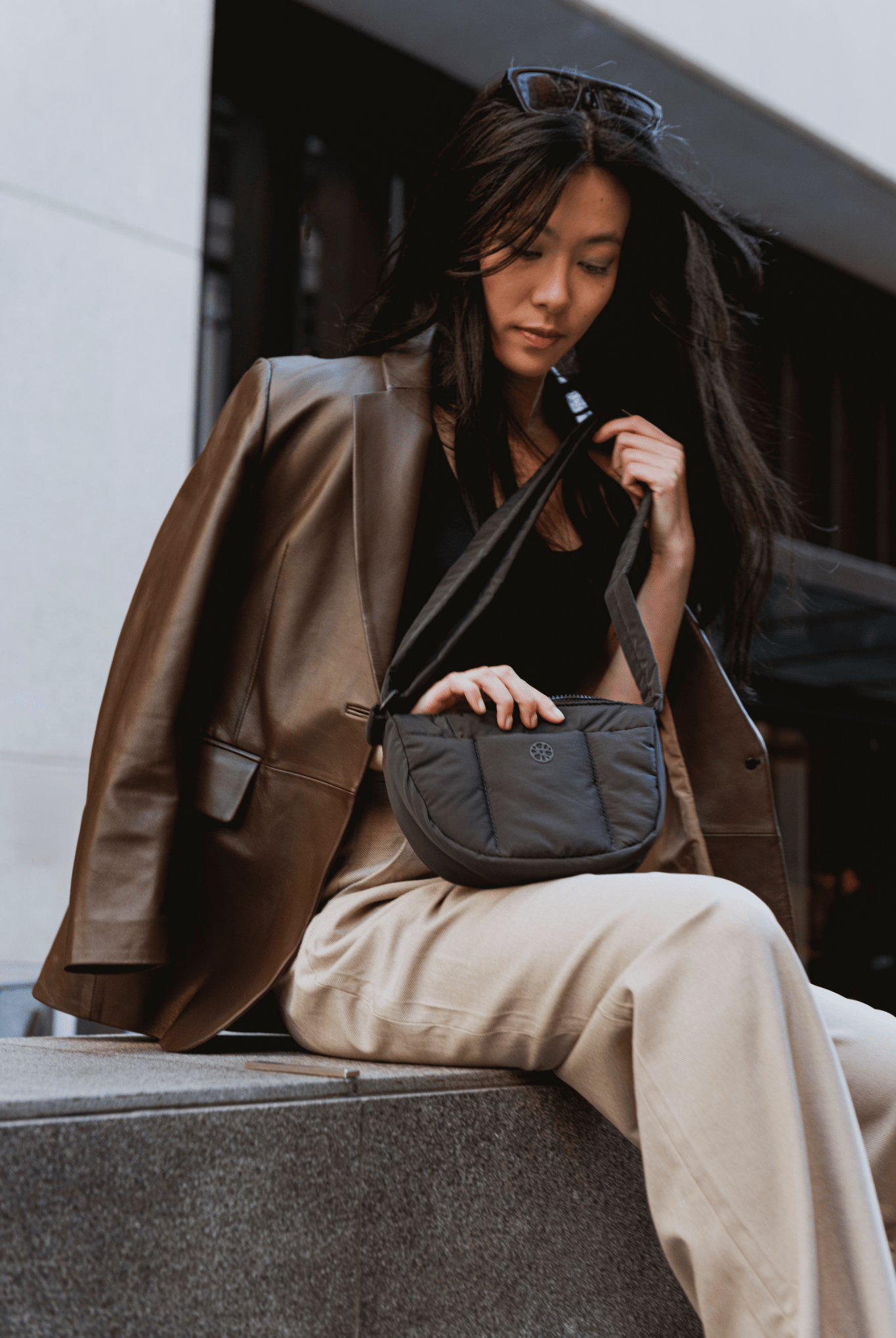 Perfectly Imperfect - Kumo Puffer Crossbody Bag - Bag - Renkon - Renkon - Midnight Black -