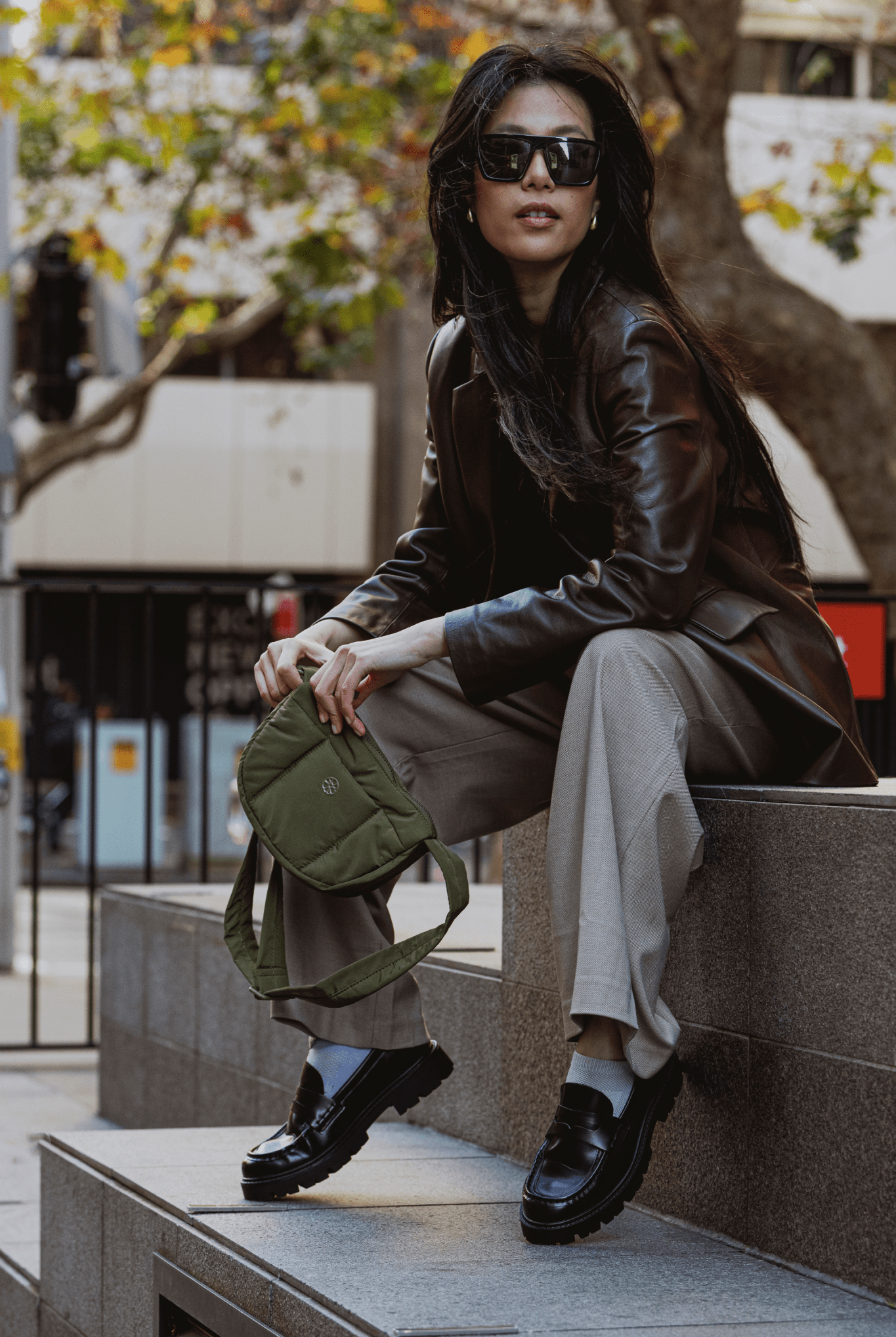 Perfectly Imperfect - Kumo Puffer Crossbody Bag - Bag - Renkon - Renkon - Olive Green -