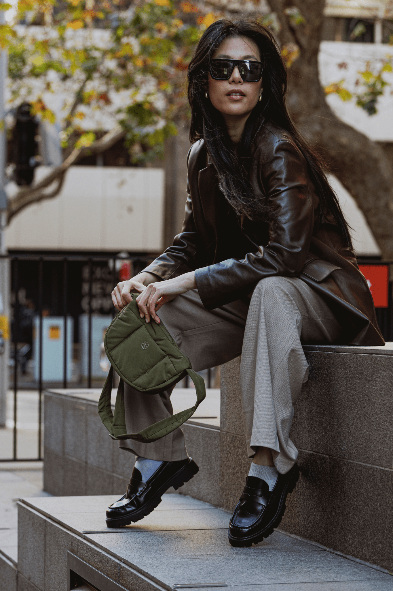 Perfectly Imperfect - Kumo Puffer Crossbody Bag - Bag - Renkon - Renkon - Olive Green -