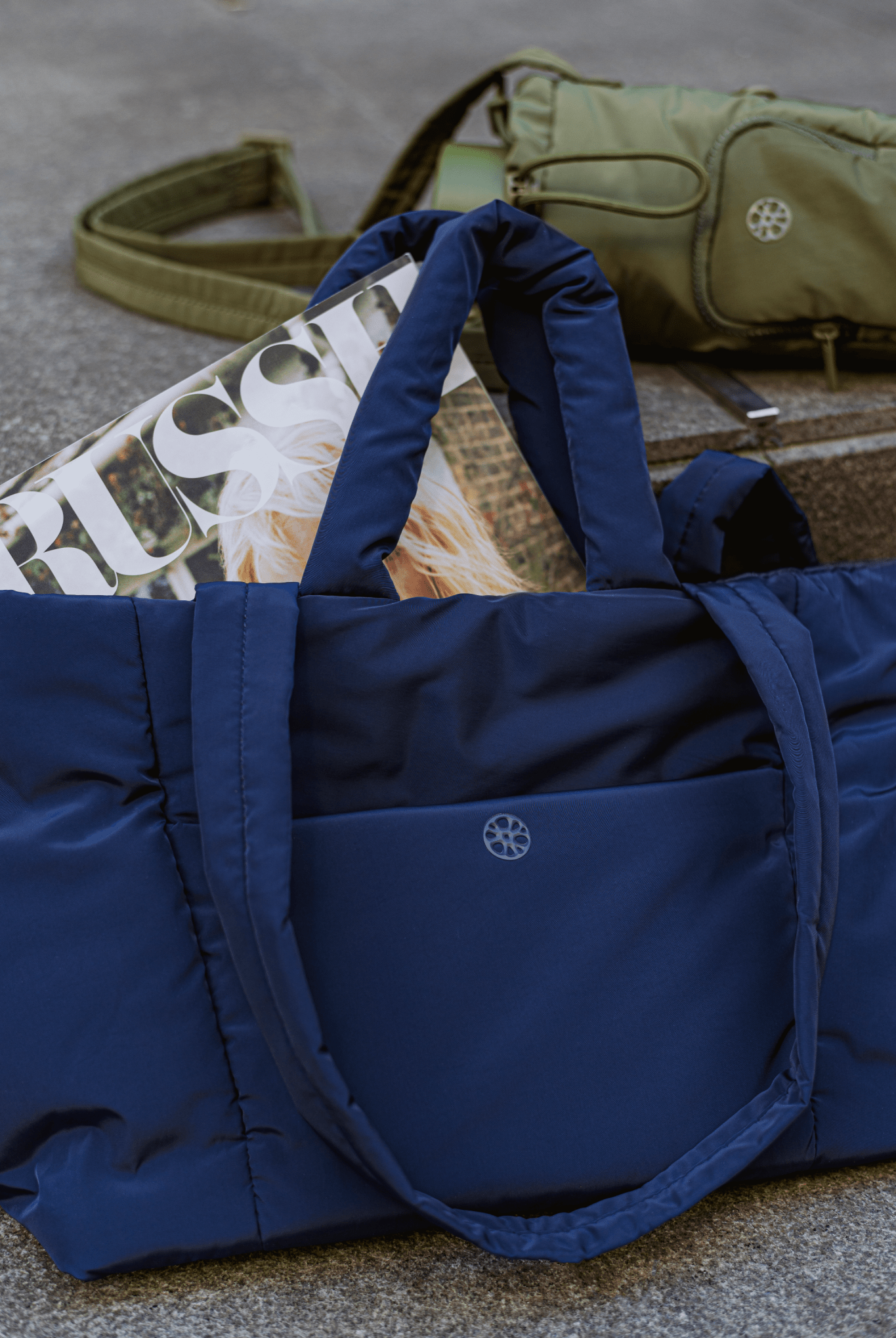 Perfectly Imperfect - Tobi Puffer Tote Bag - Bag - Renkon - Renkon - Navy Blue -