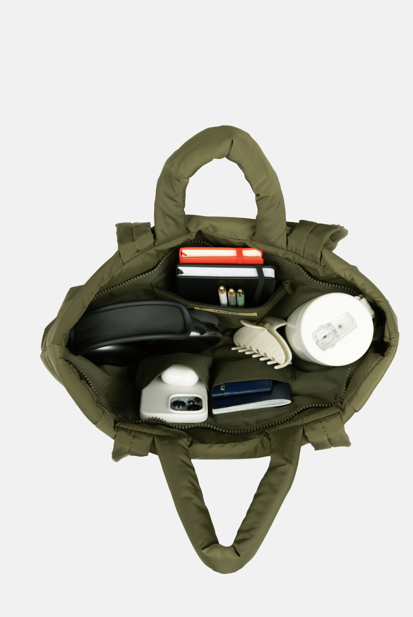 Perfectly Imperfect - Tobi Puffer Tote Bag - Bag - Renkon - Renkon - Olive Green -