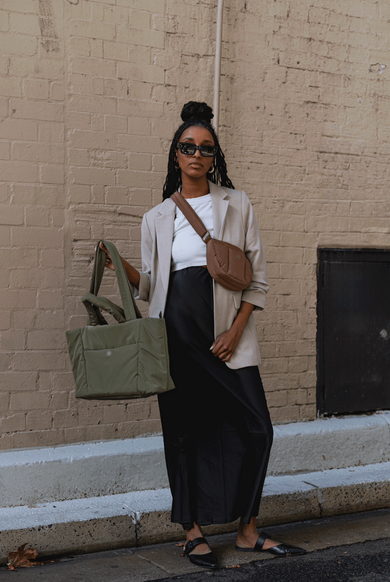 Perfectly Imperfect - Tobi Puffer Tote Bag - Bag - Renkon - Renkon - Olive Green -