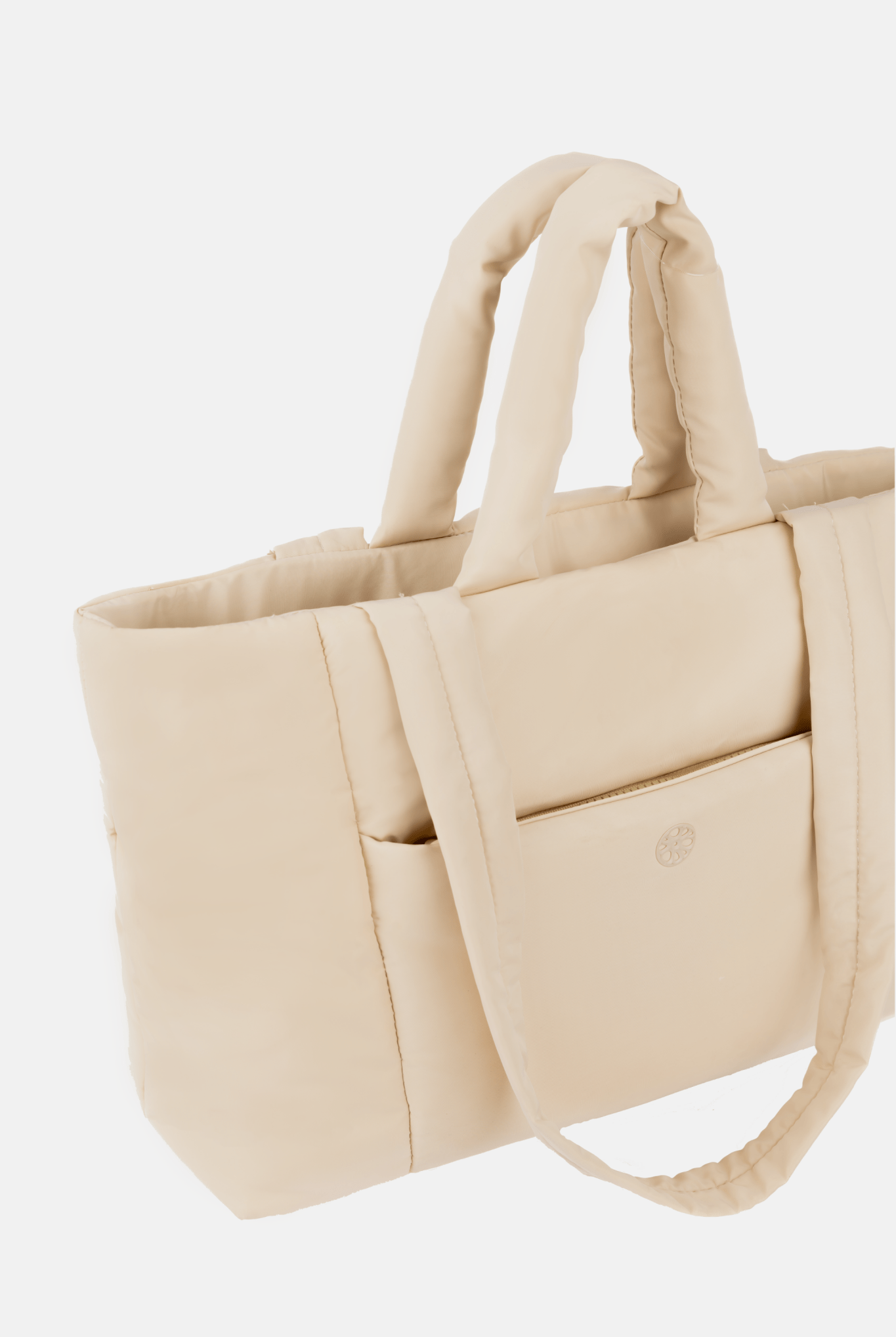 Tobi Puffer Tote Bag - Bag - Renkon - Renkon - Enoki Beige -
