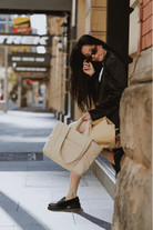 Tobi Puffer Tote Bag - Bag - Renkon - Renkon - Enoki Beige -