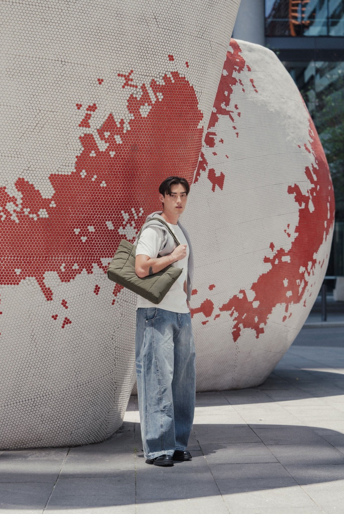 Tobi Puffer Tote Bag - Bag - Renkon - Renkon - Olive Green -