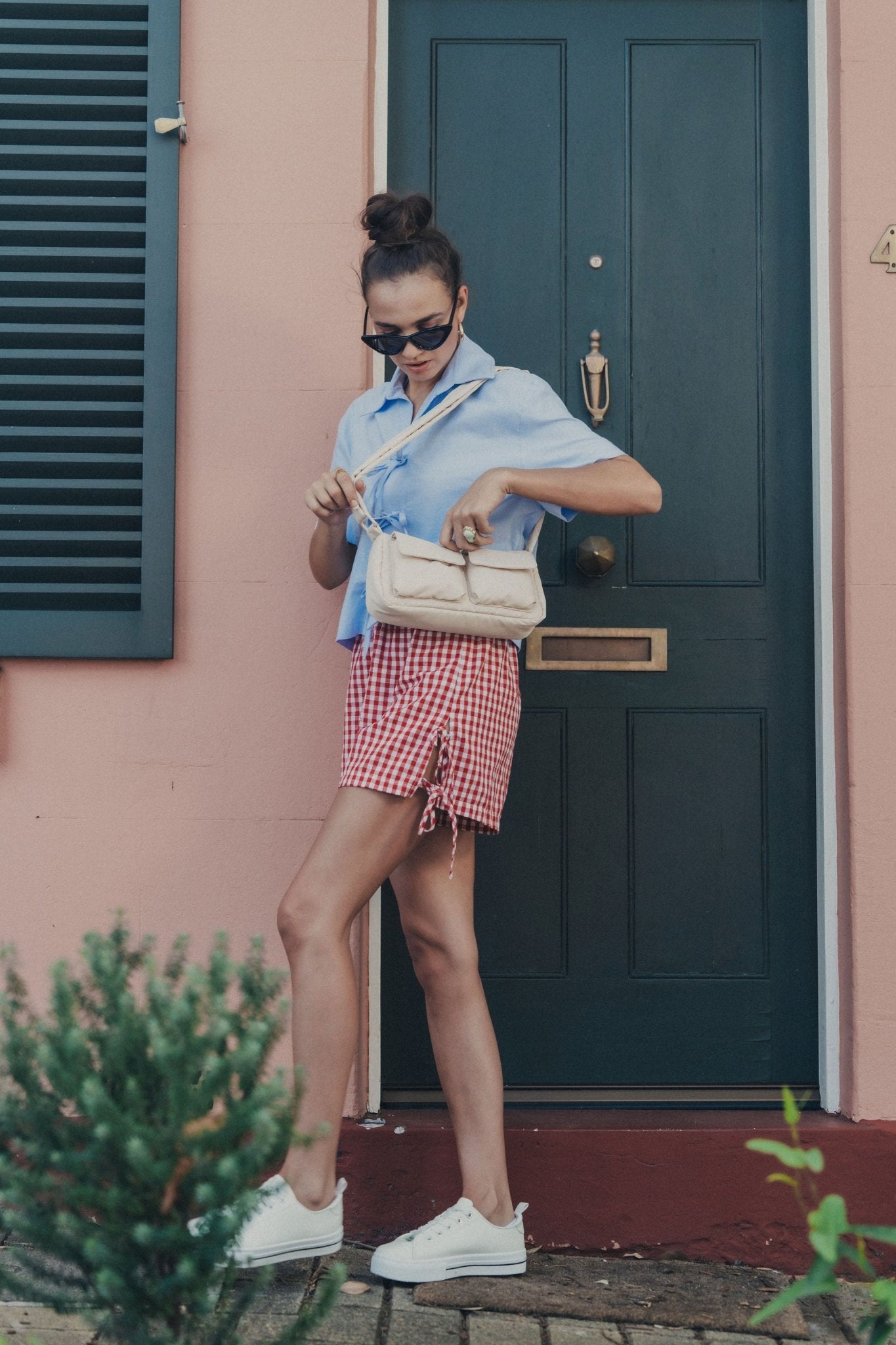 Kai Puffer Cargo Crossbody Bag - Bag - Renkon - Renkon - Enoki Beige -