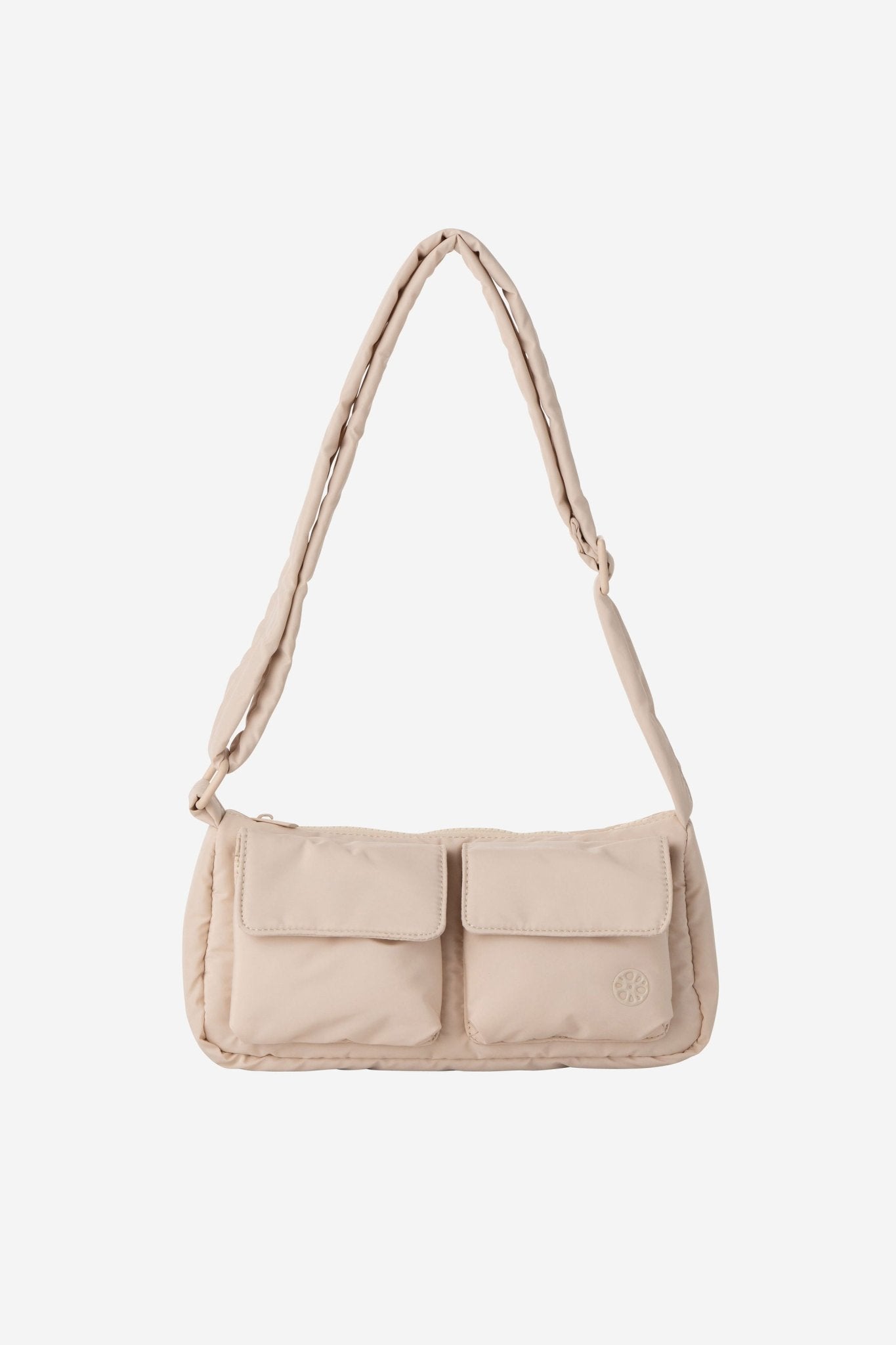 Kai Puffer Cargo Crossbody Bag - Bag - Renkon - Renkon - Enoki Beige - Front