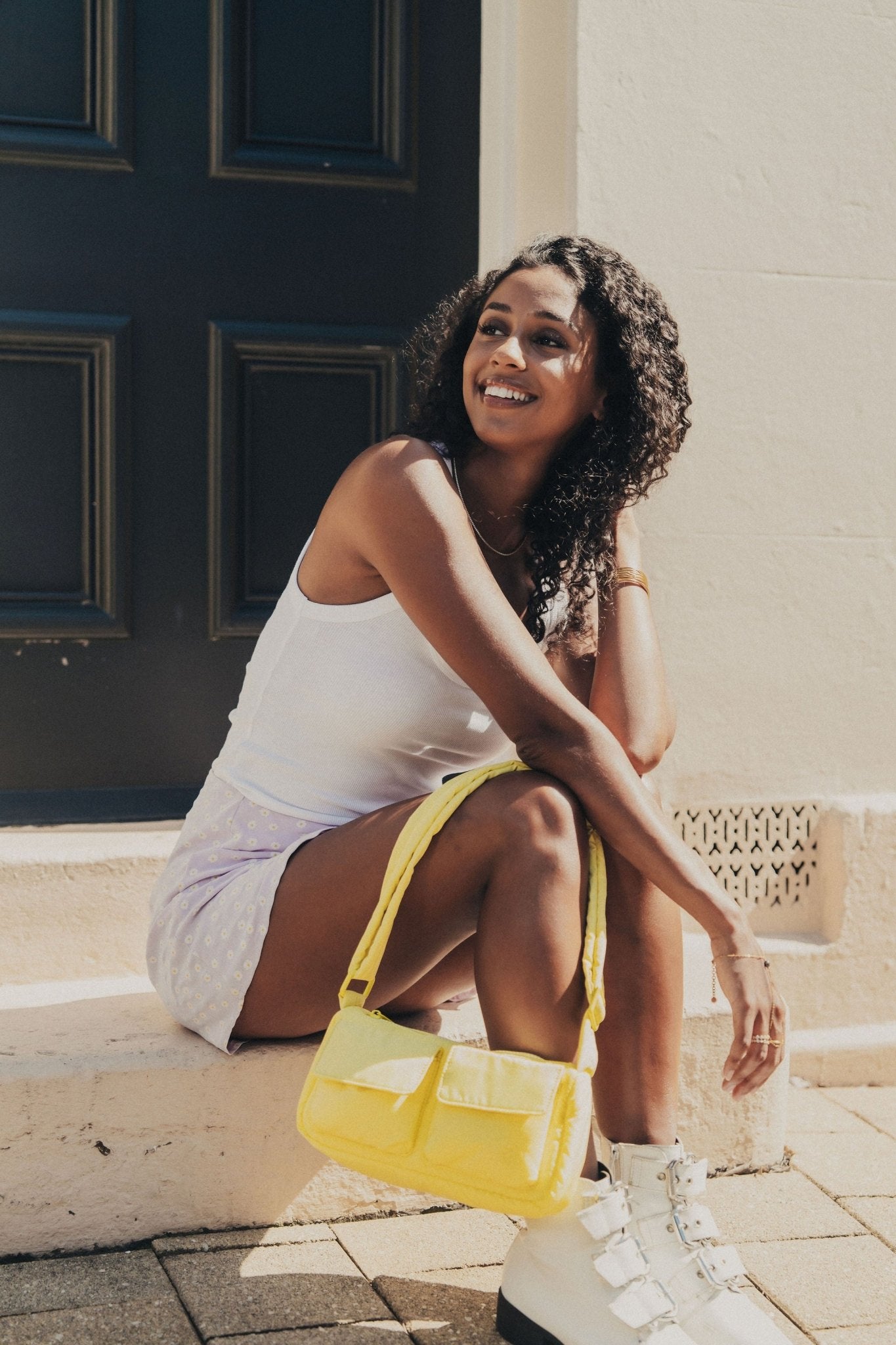 Kai Puffer Cargo Crossbody Bag - Bag - Renkon - Renkon - Limoncello Yellow -