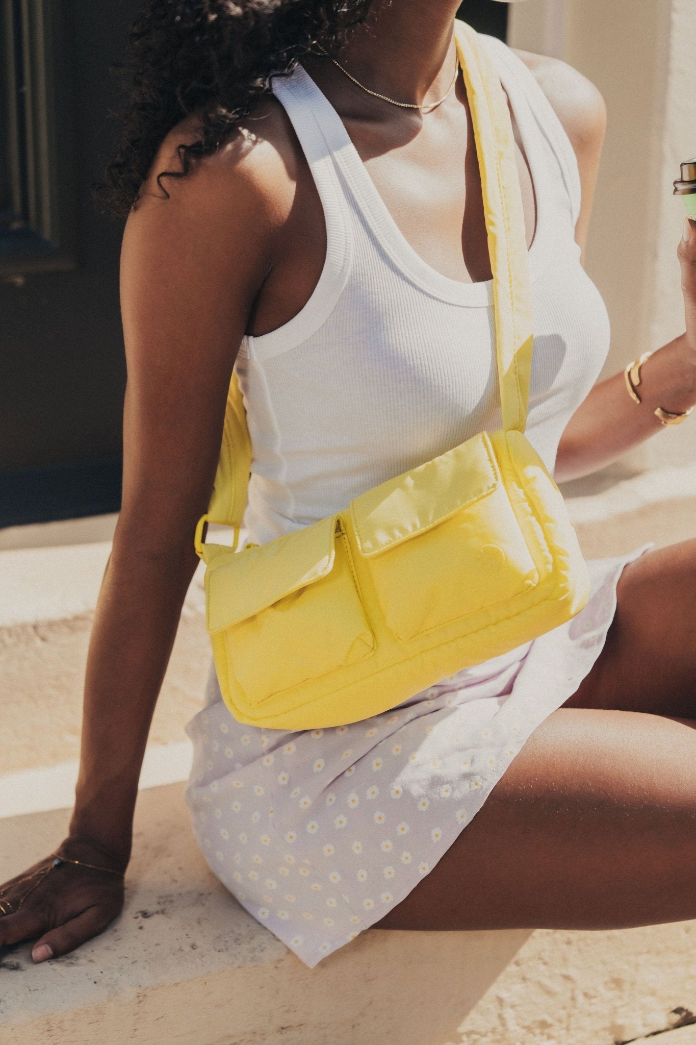 Kai Puffer Cargo Crossbody Bag - Bag - Renkon - Renkon - Limoncello Yellow -