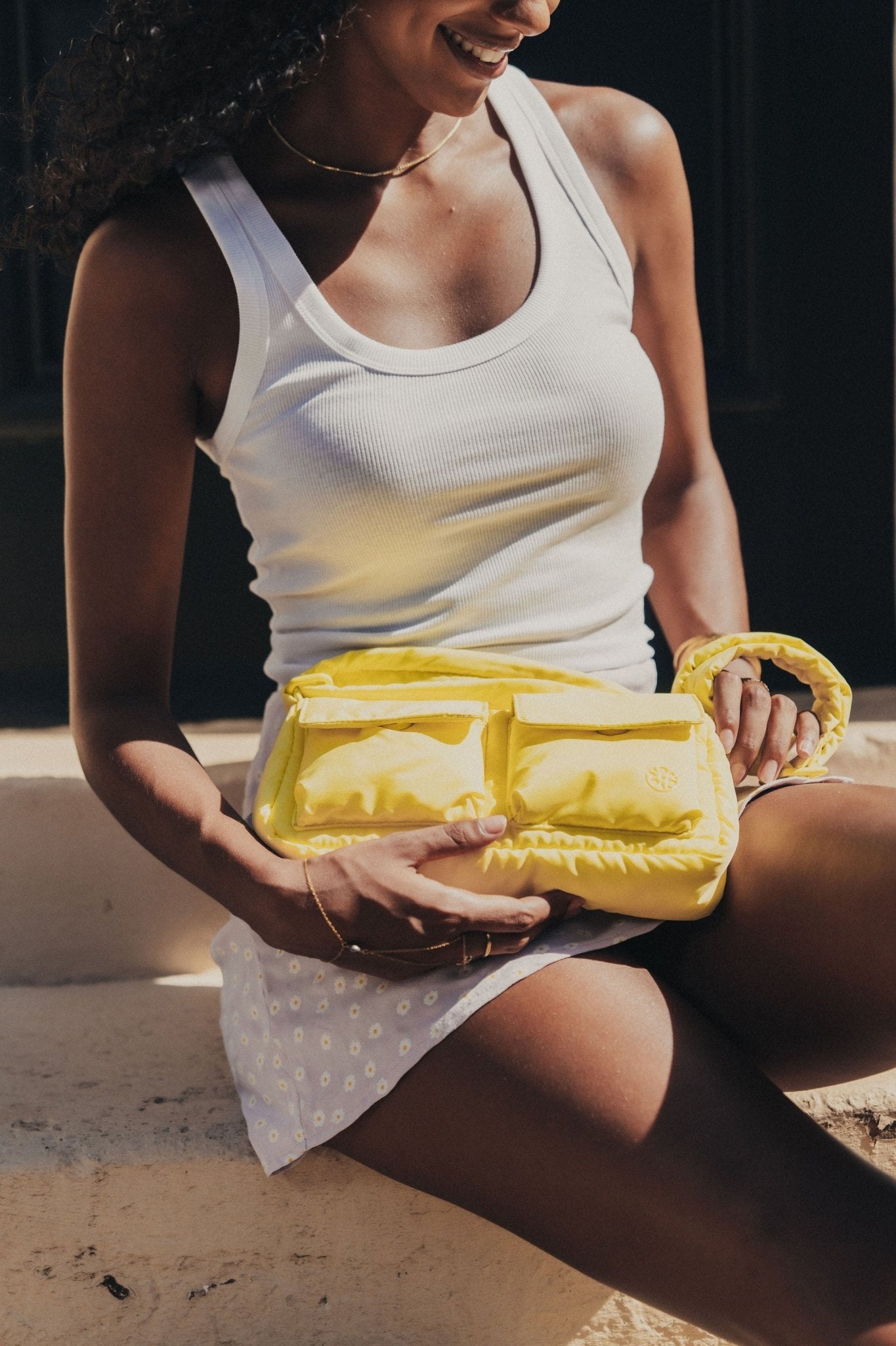 Kai Puffer Cargo Crossbody Bag - Bag - Renkon - Renkon - Limoncello Yellow -