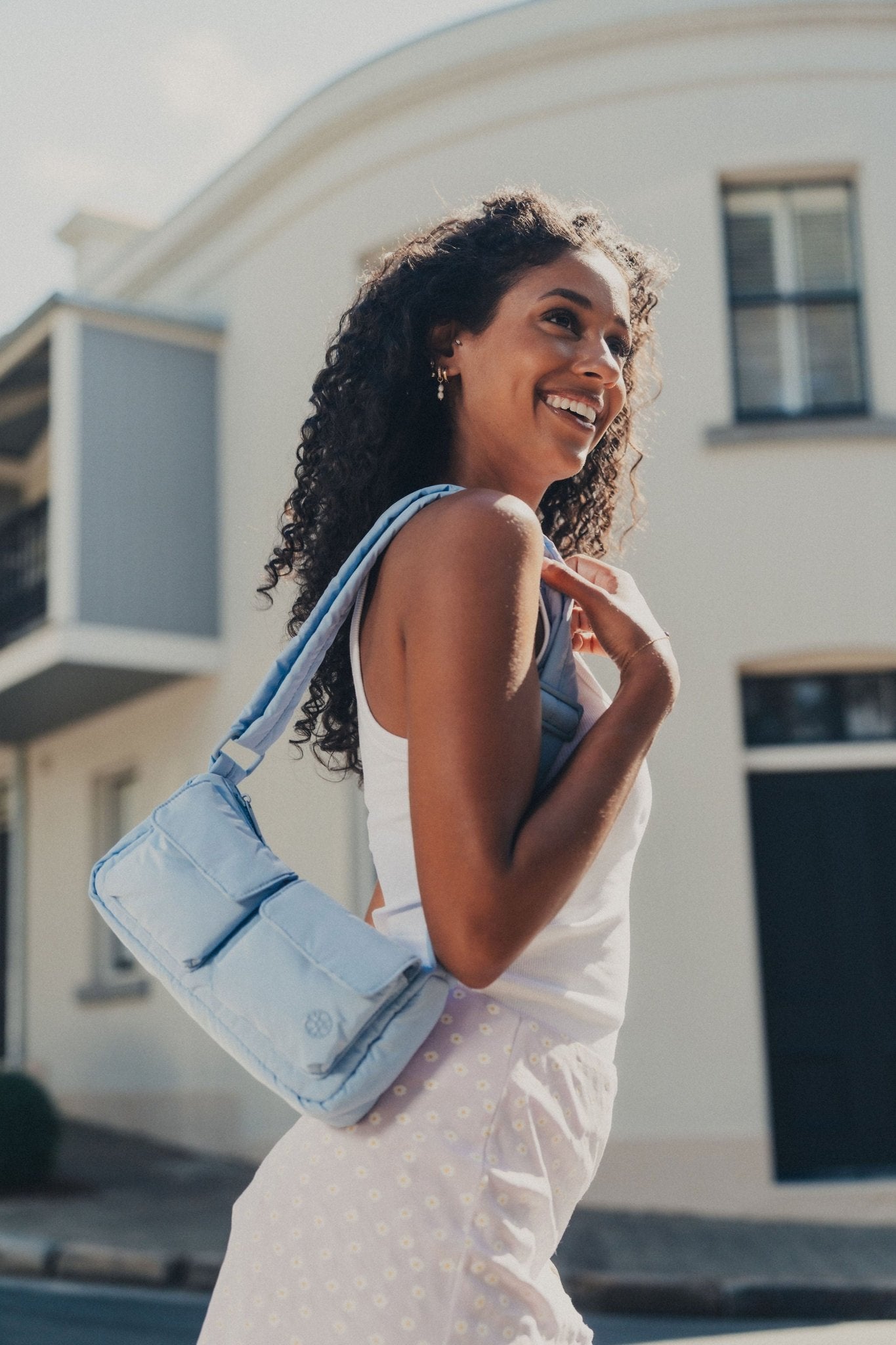 Kai Puffer Cargo Crossbody Bag - Bag - Renkon - Renkon - Sky Blue -