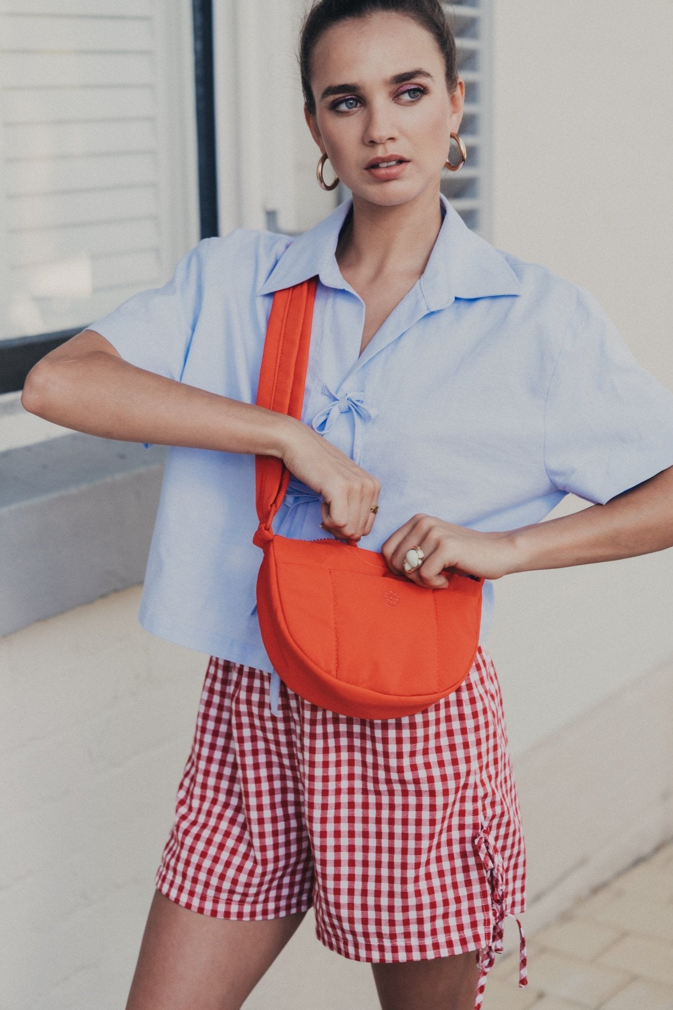 Kumo Puffer Crossbody Bag - Bag - Renkon - Renkon - Scarlet Red - 