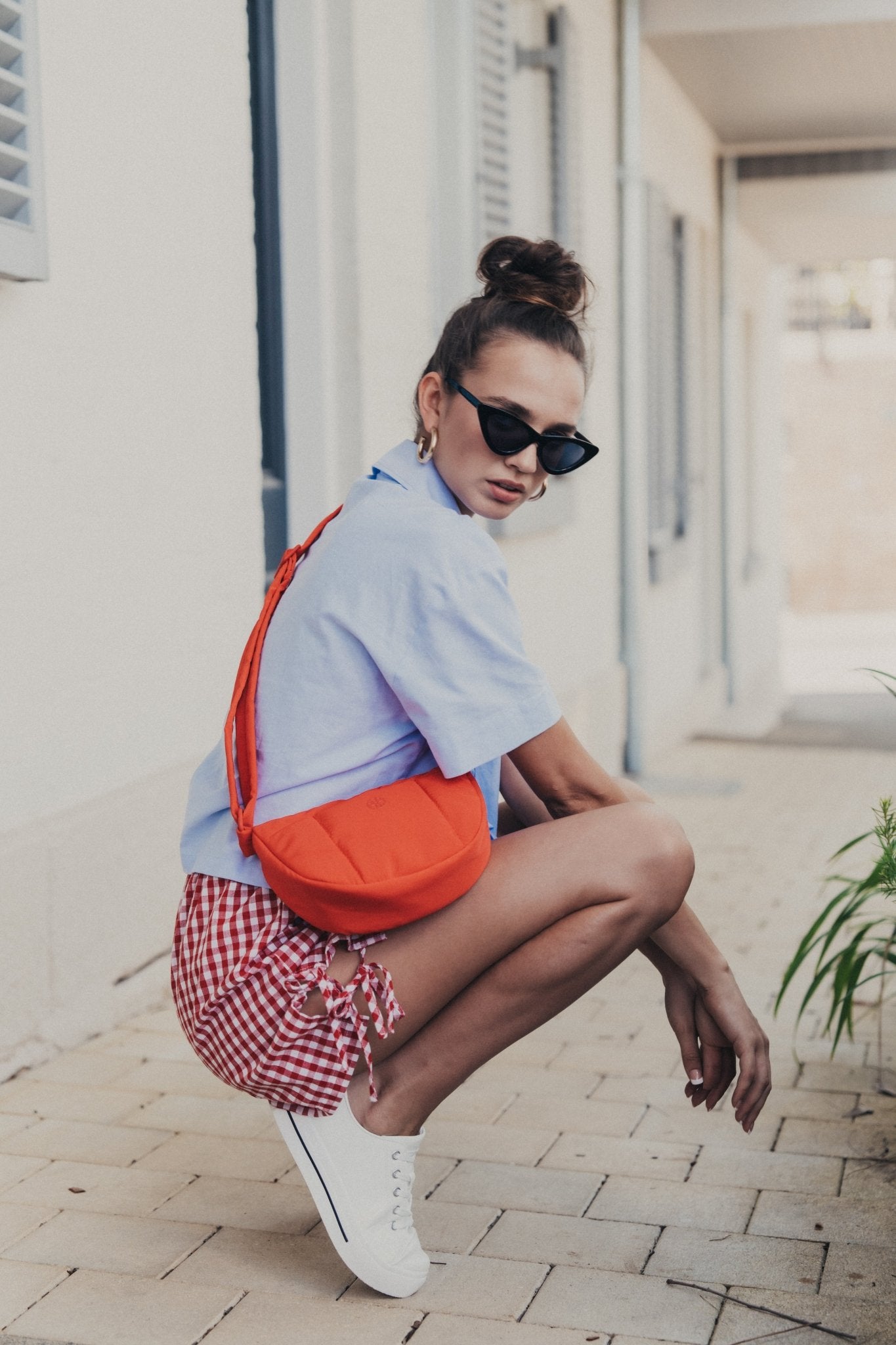 Kumo Puffer Crossbody Bag - Bag - Renkon - Renkon - Scarlet Red - 