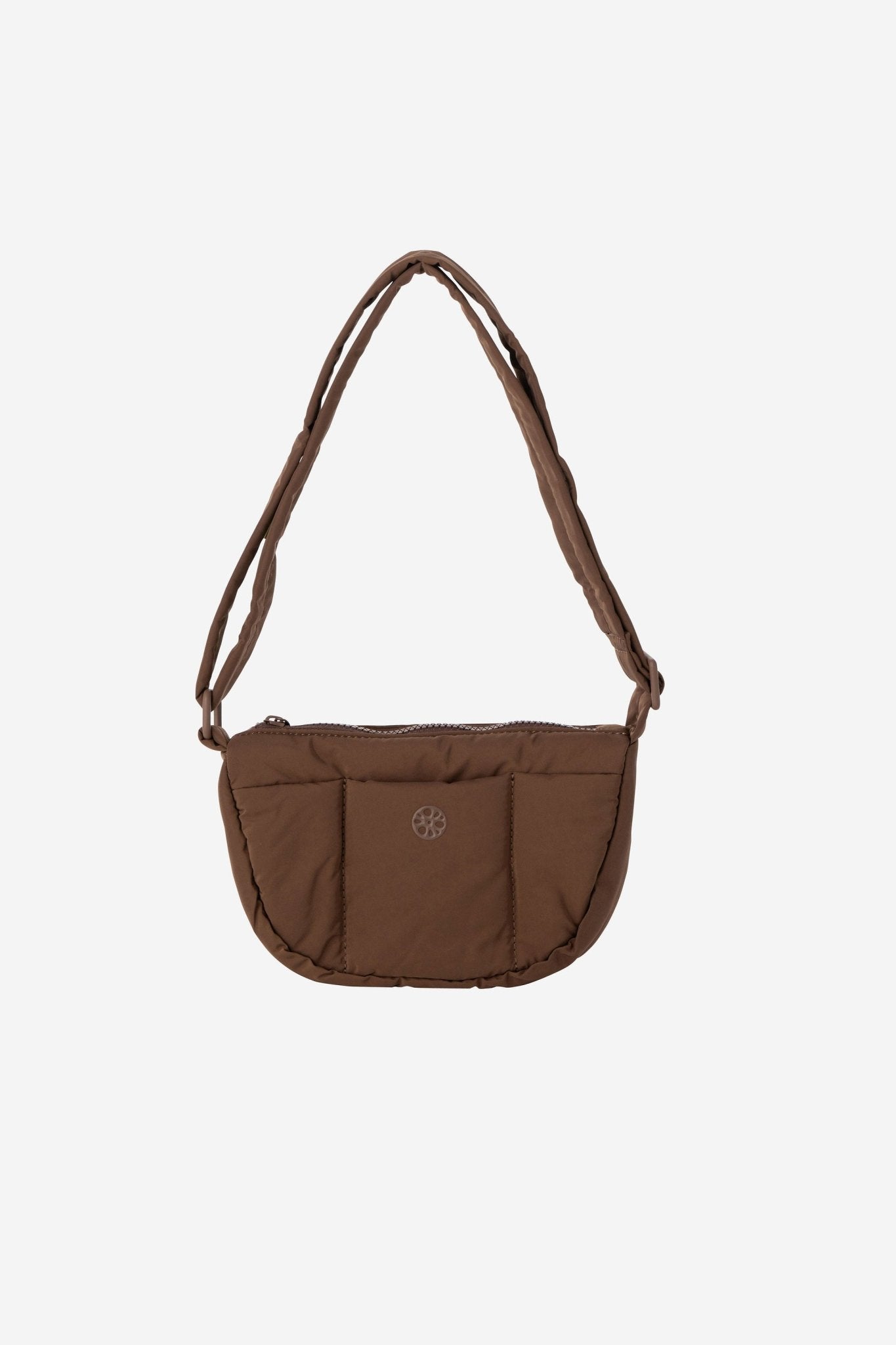 Kumo Puffer Crossbody Bag + Card Wallet Bundle - Renkon - Renkon - Cocoa Brown