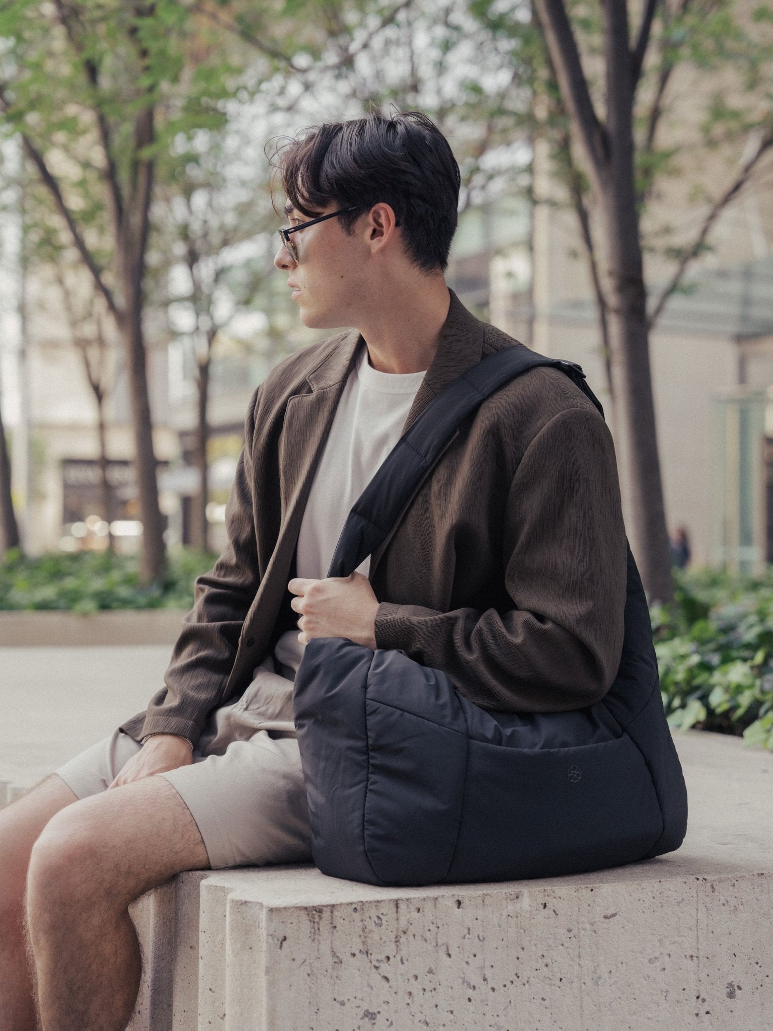 Otto Oversized Puffer Sling Bag - Bag - Renkon - Renkon - Midnight Black - 