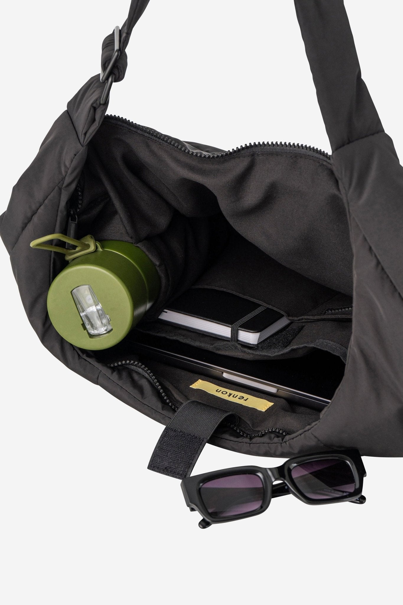 Otto Oversized Puffer Sling Bag - Bag - Renkon - Renkon - Midnight Black - 