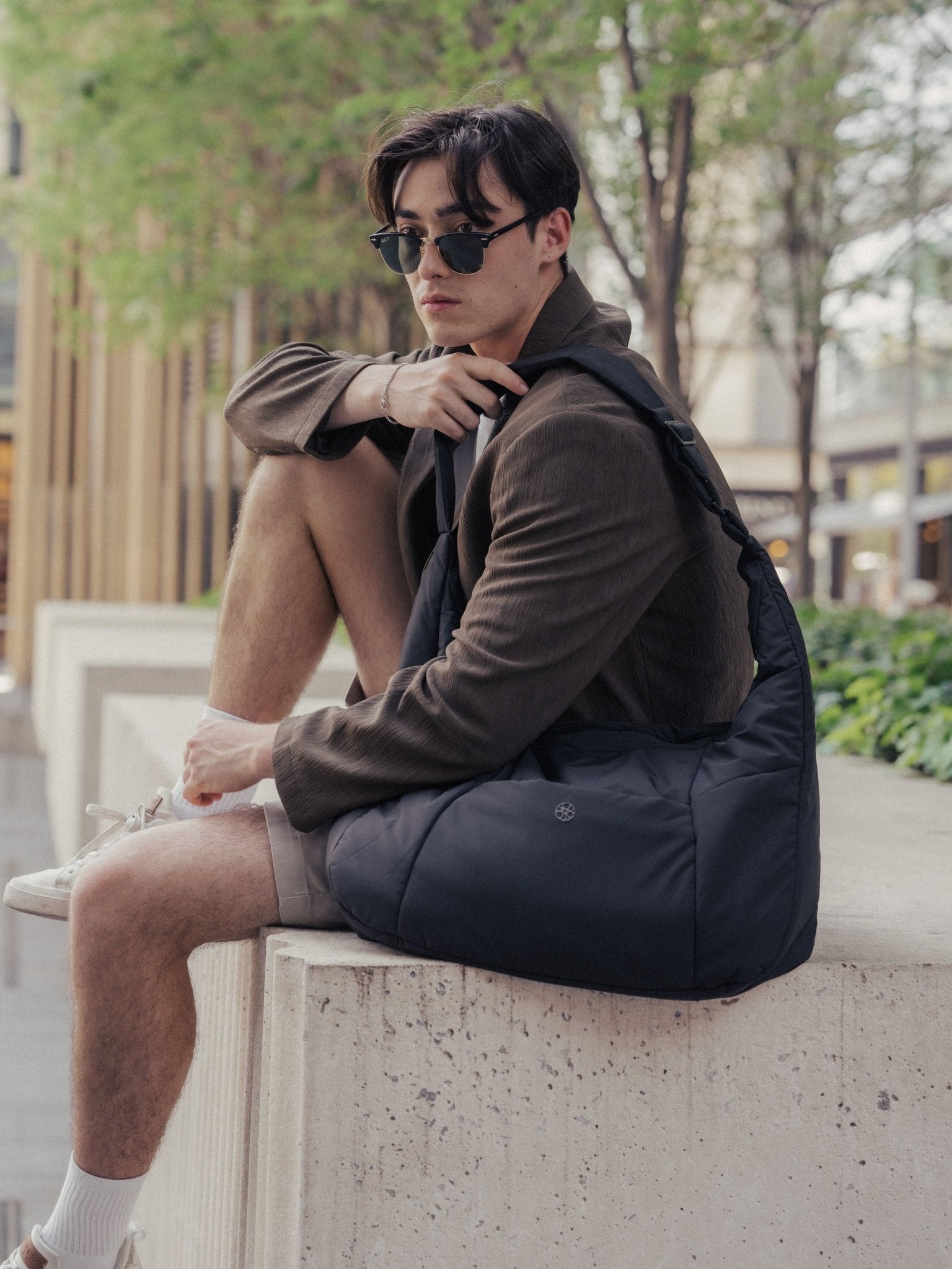 Otto Oversized Puffer Sling Bag - Bag - Renkon - Renkon - Midnight Black - 