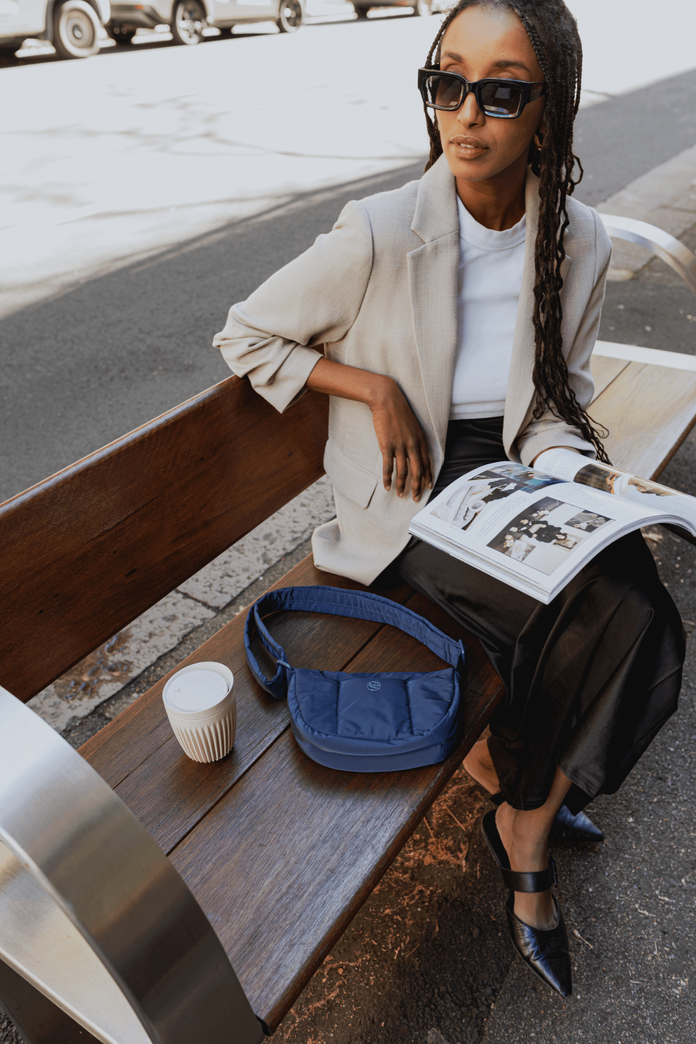 Perfectly Imperfect - Kumo Puffer Crossbody Bag - Bag - Renkon - Renkon - Navy Blue - 