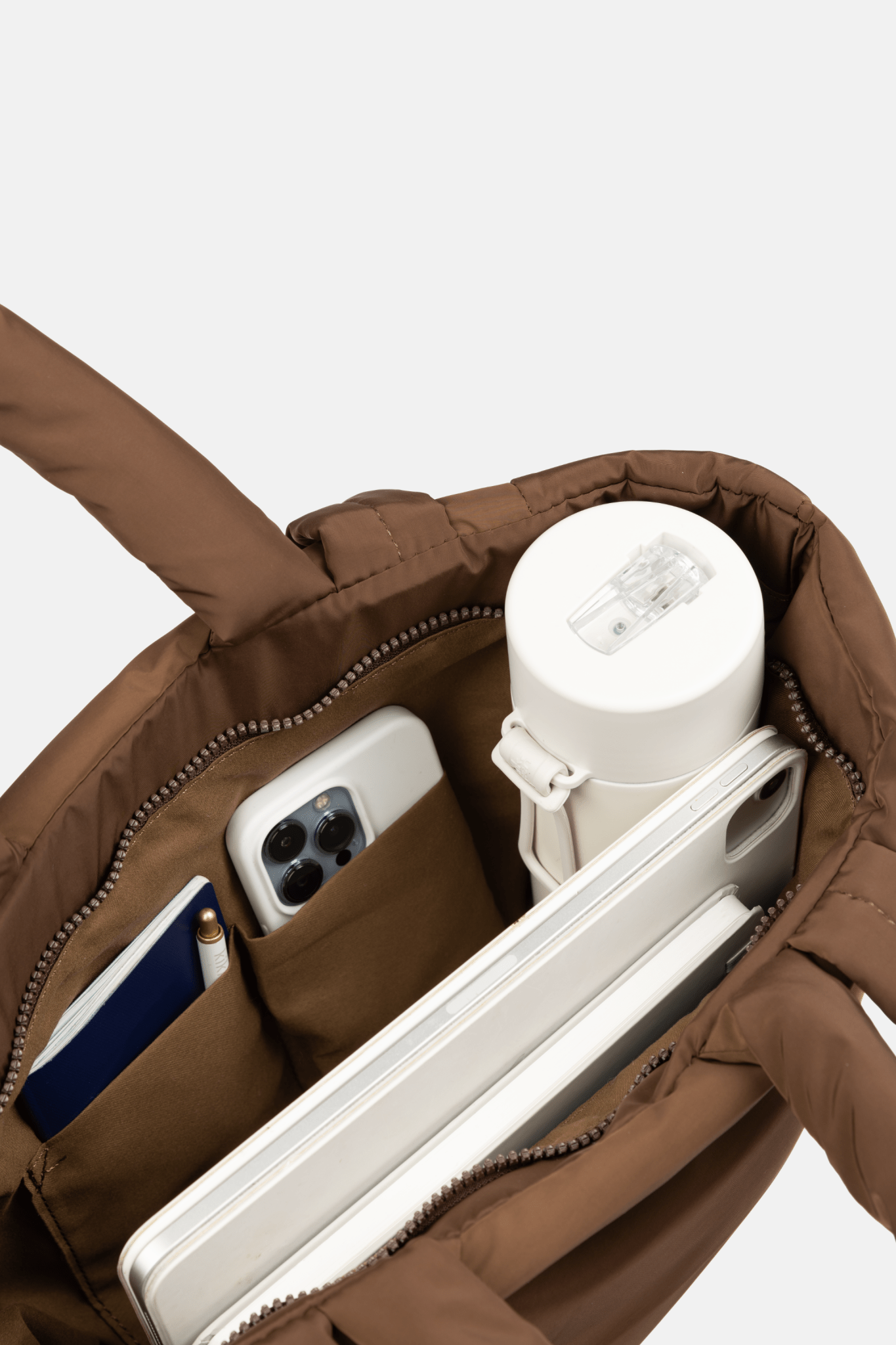 Perfectly Imperfect - Tobi Puffer Tote Bag - Bag - Renkon - Renkon - Cocoa Brown - 