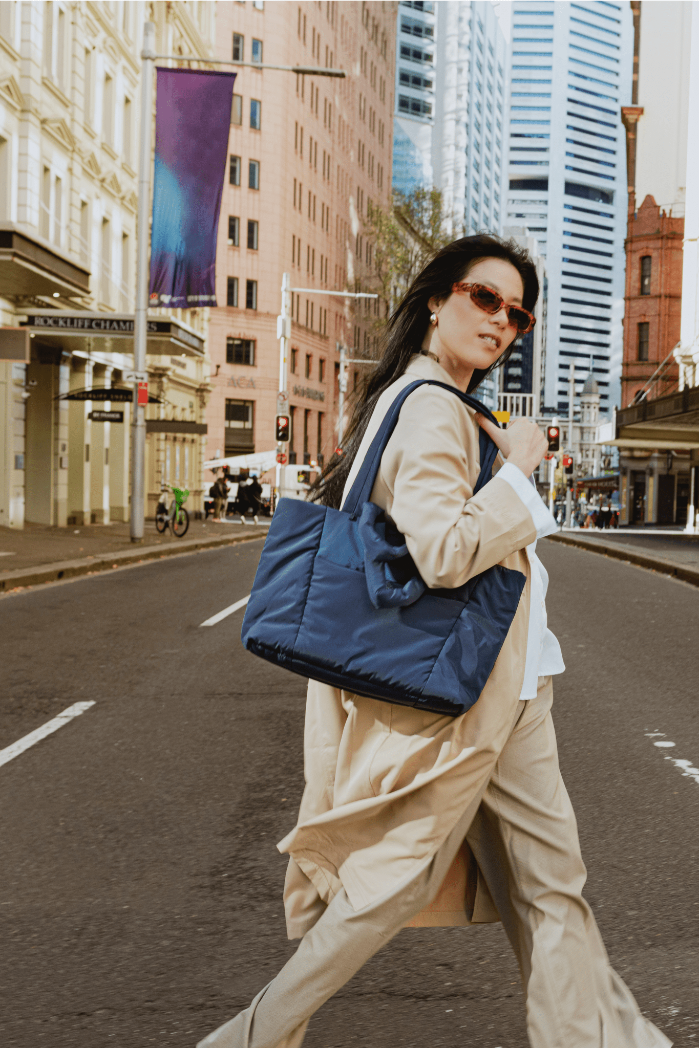 Perfectly Imperfect - Tobi Puffer Tote Bag - Bag - Renkon - Renkon - Navy Blue - 