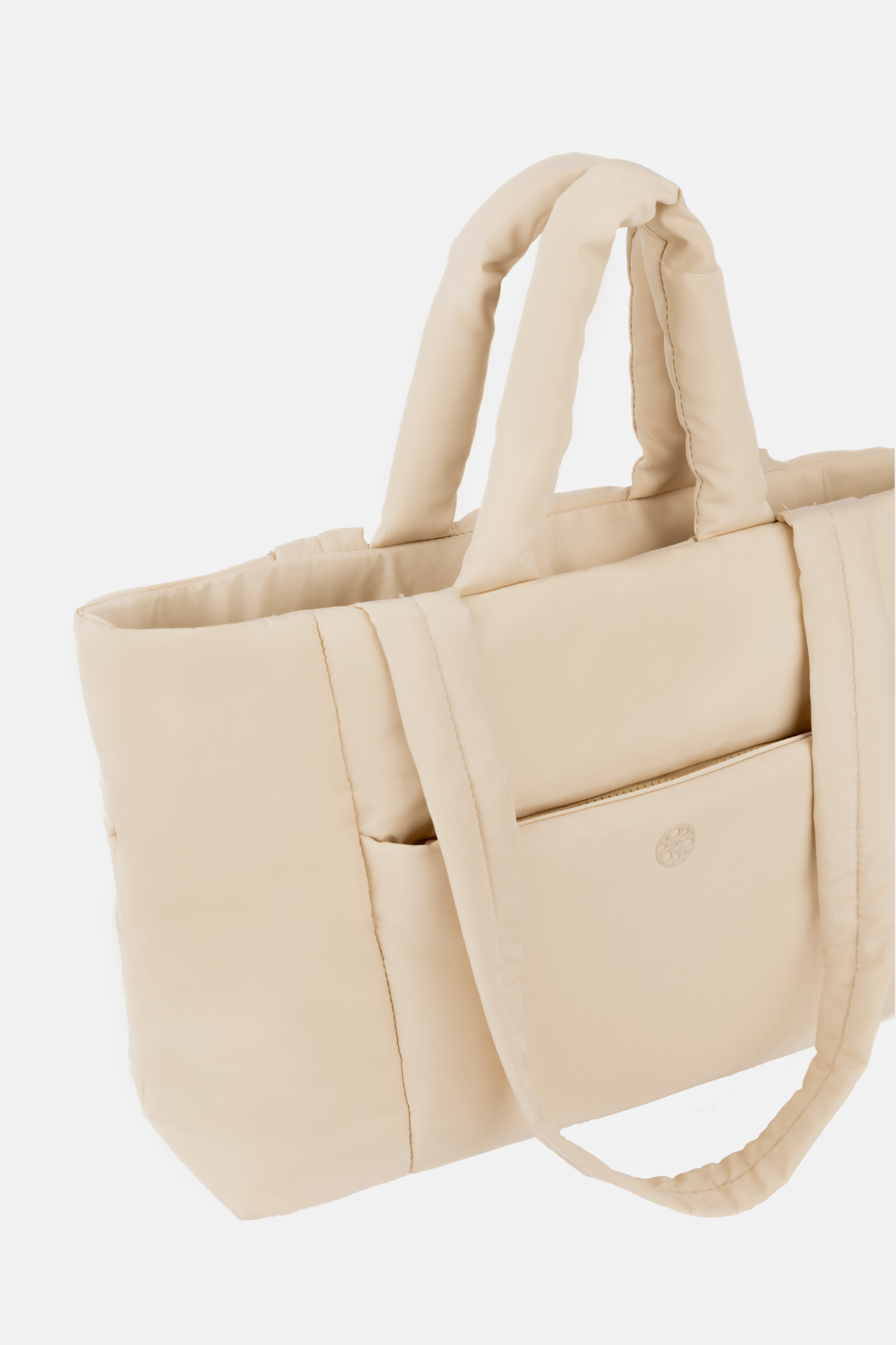 Tobi Puffer Tote Bag - Bag - Renkon - Renkon - Enoki Beige - 