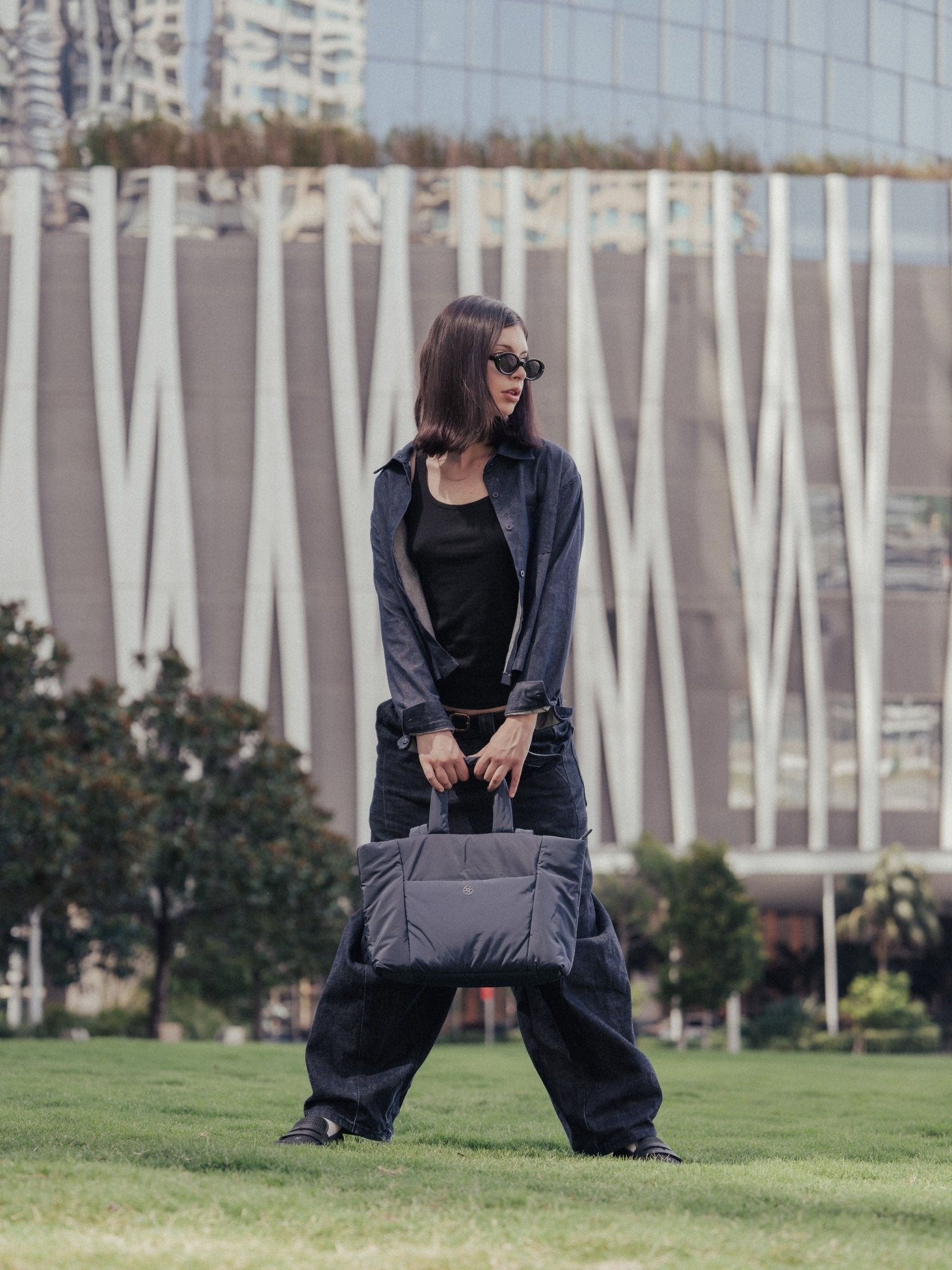 Tobi Puffer Tote Bag - Bag - Renkon - Renkon - Navy Blue - 