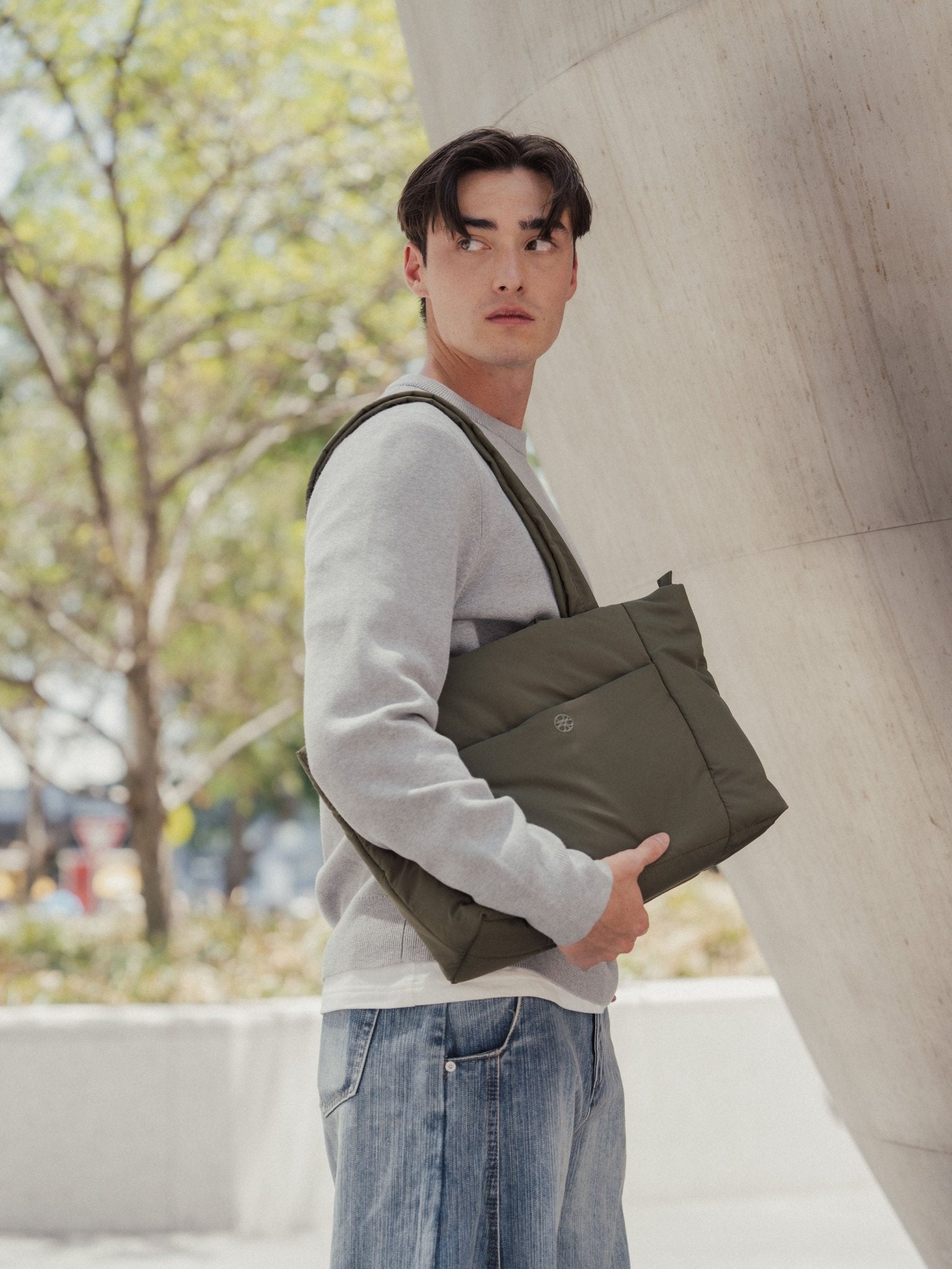 Tobi Puffer Tote Bag - Bag - Renkon - Renkon - Olive Green - 