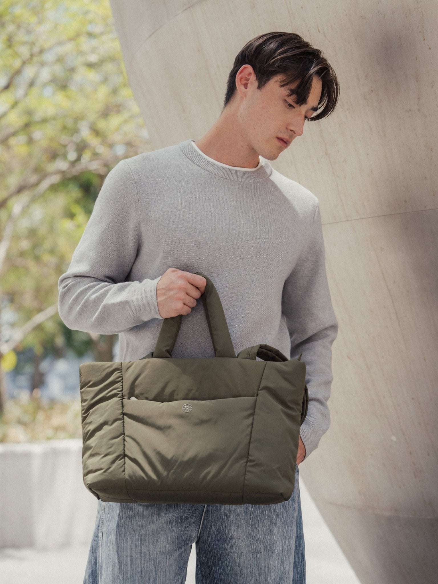 Tobi Puffer Tote Bag - Bag - Renkon - Renkon - Olive Green - 